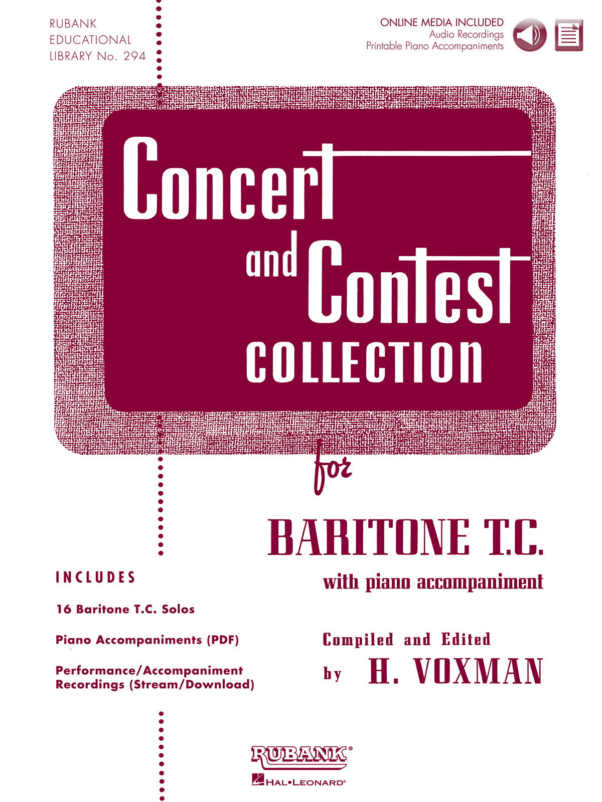 Concert and Contest Collection for Baritone TC: Baritone: Instrumental Album