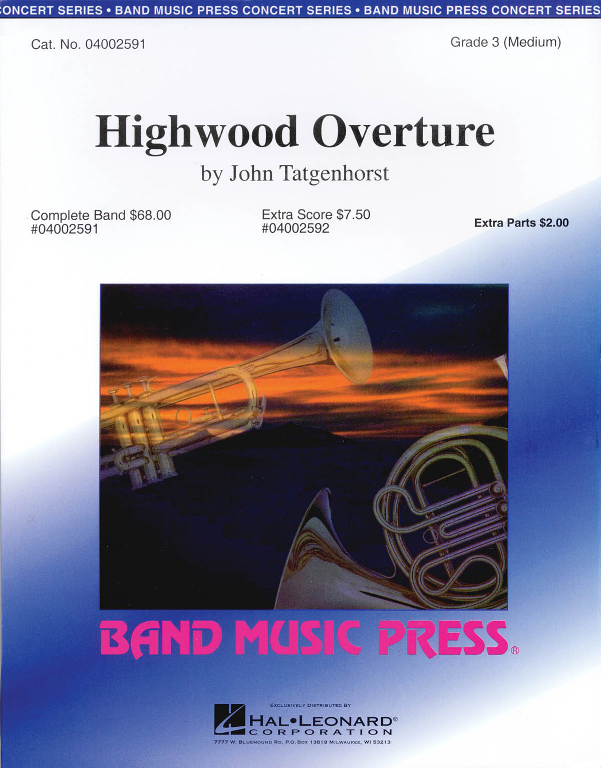 John Tatgenhorst: Highwood Overture: Concert Band: Score & Parts