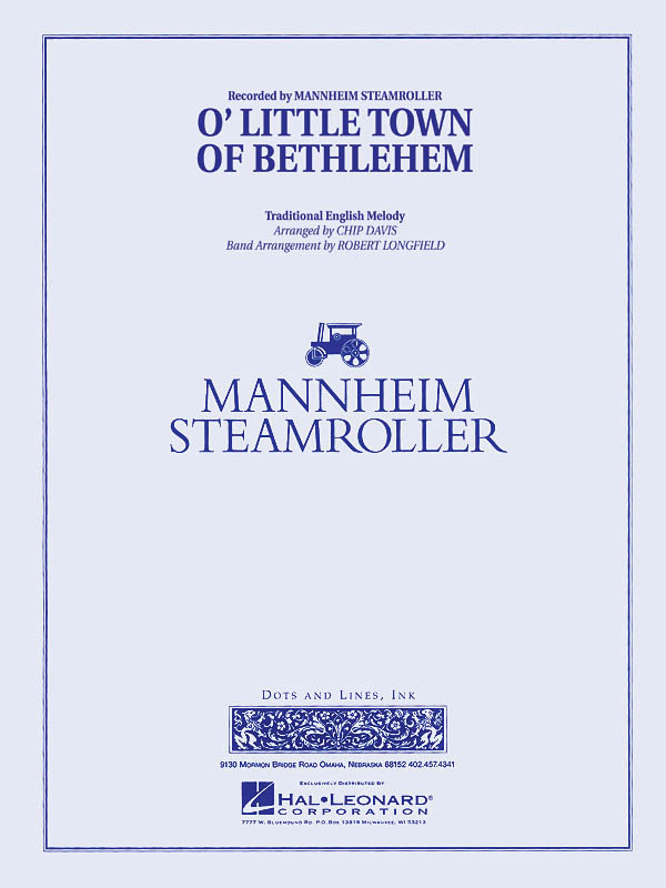 O Little Town of Bethlehem: Concert Band: Score & Parts