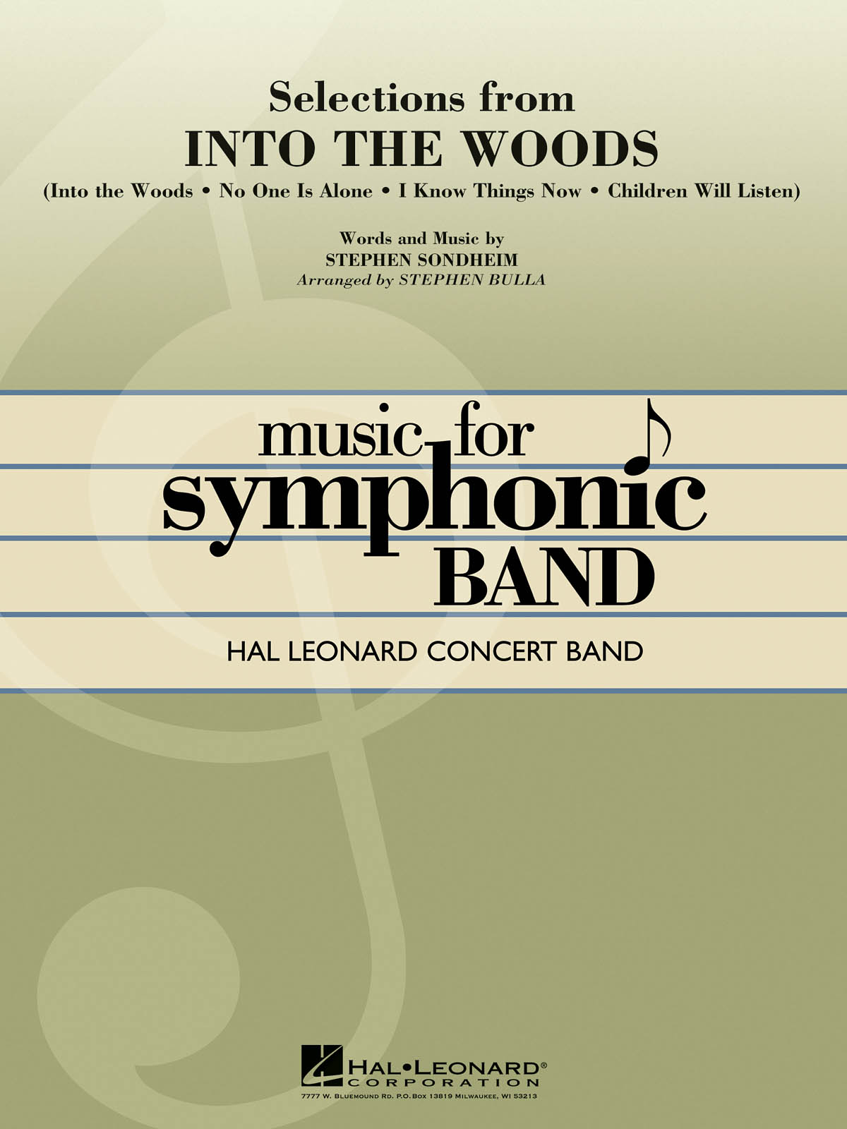 Stephen Sondheim: Selections from Into the Woods: Concert Band: Score & Parts