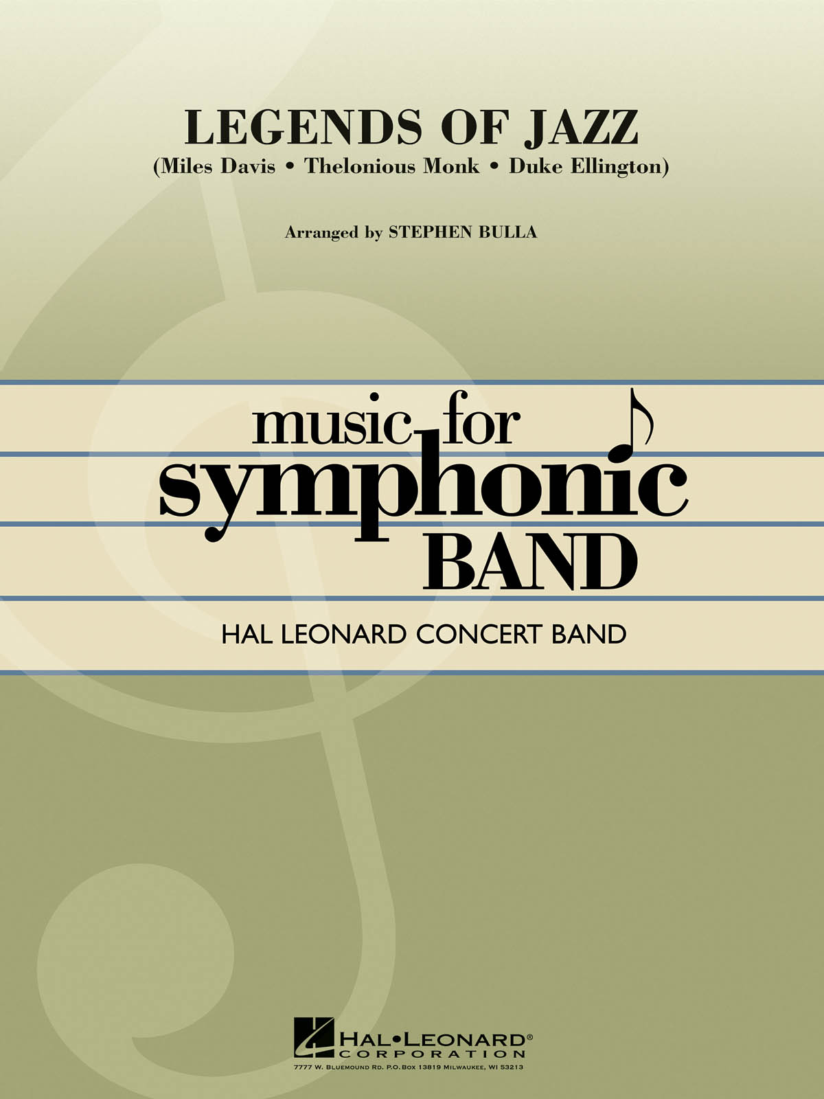 Legends Of Jazz: Concert Band: Score