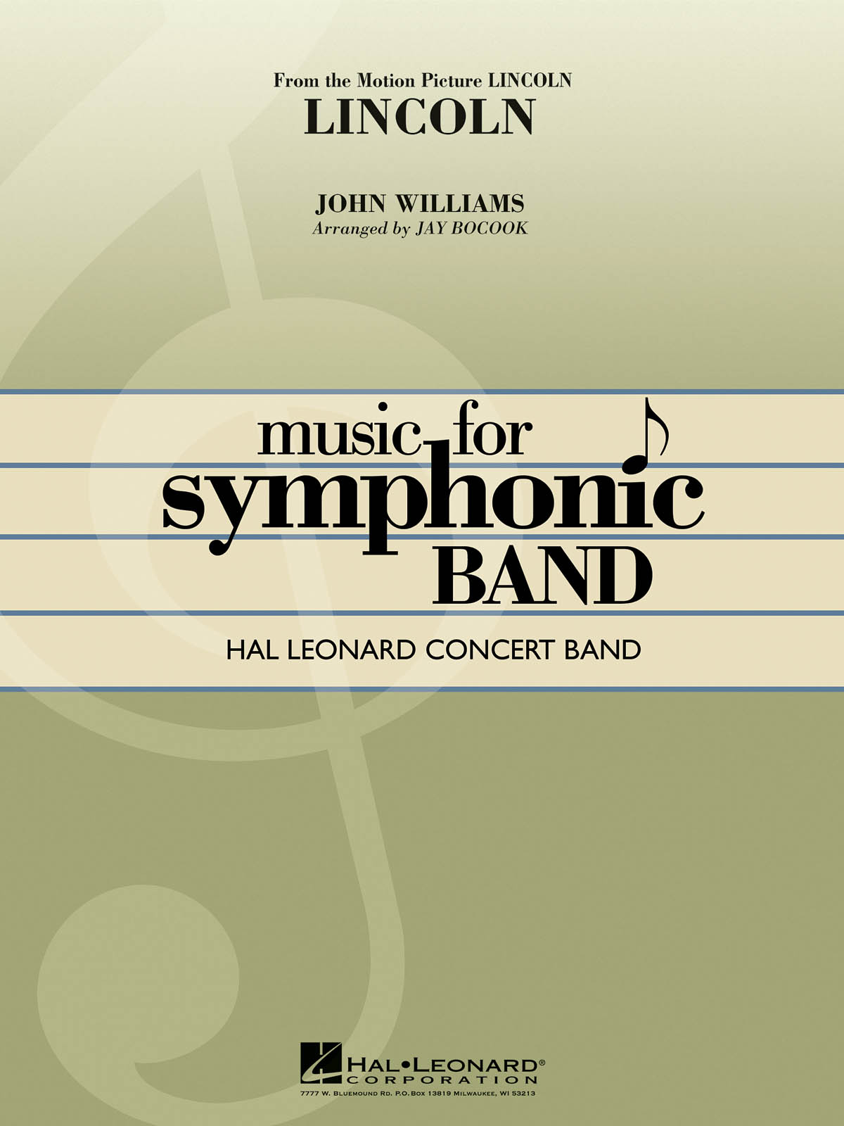 John Williams: Lincoln: Concert Band: Score & Parts