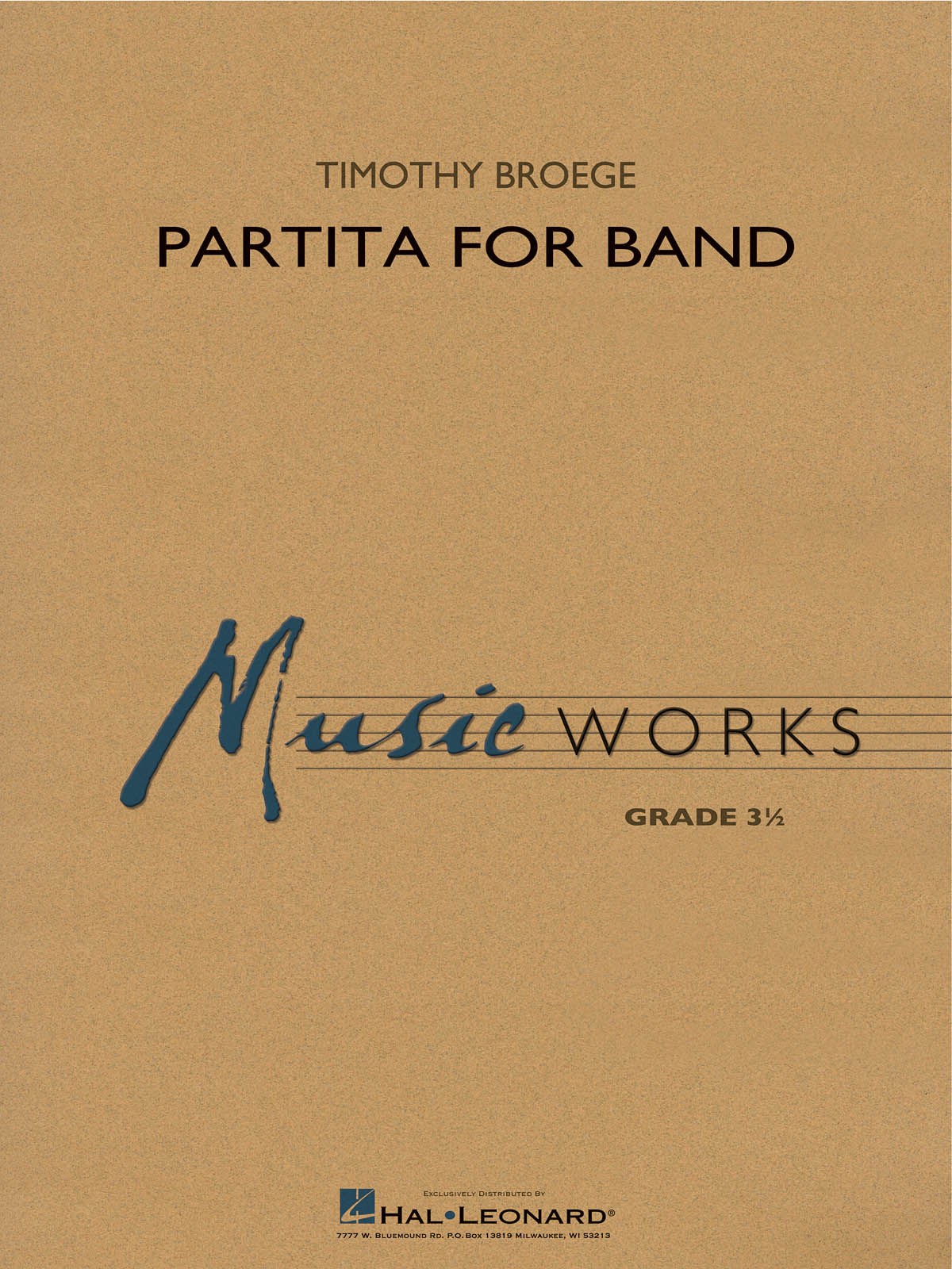 Timothy Broege: Partita for Band: Concert Band: Score & Parts
