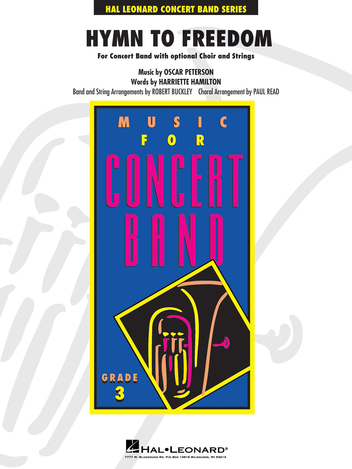 Oscar Peterson: Hymn to Freedom: Concert Band: Score & Parts