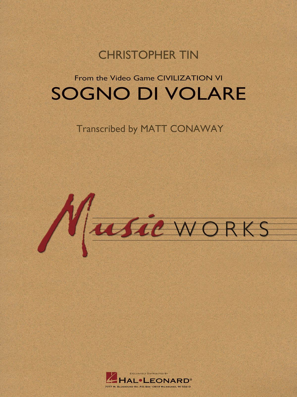 Christopher Tin: Sogno di Volare: Concert Band: Score and Parts