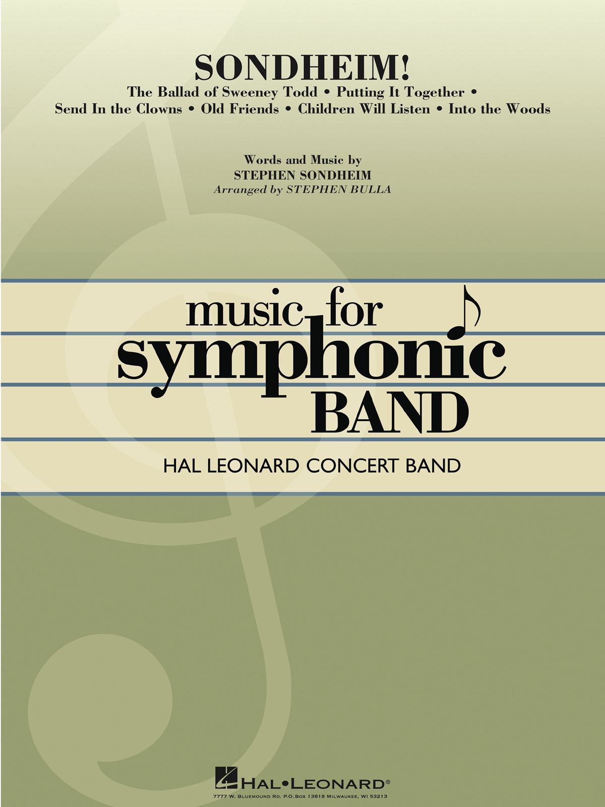 Stephen Sondheim: Sondheim!: Concert Band: Score