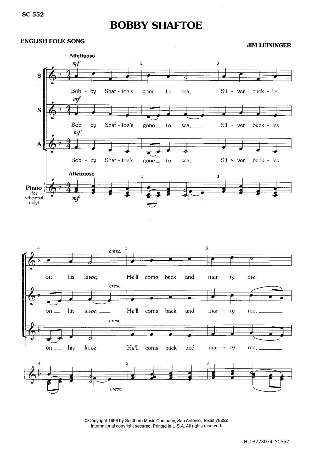 Randy Newman: Ballad of the Three Amigos: Trumpet Ensemble: Score