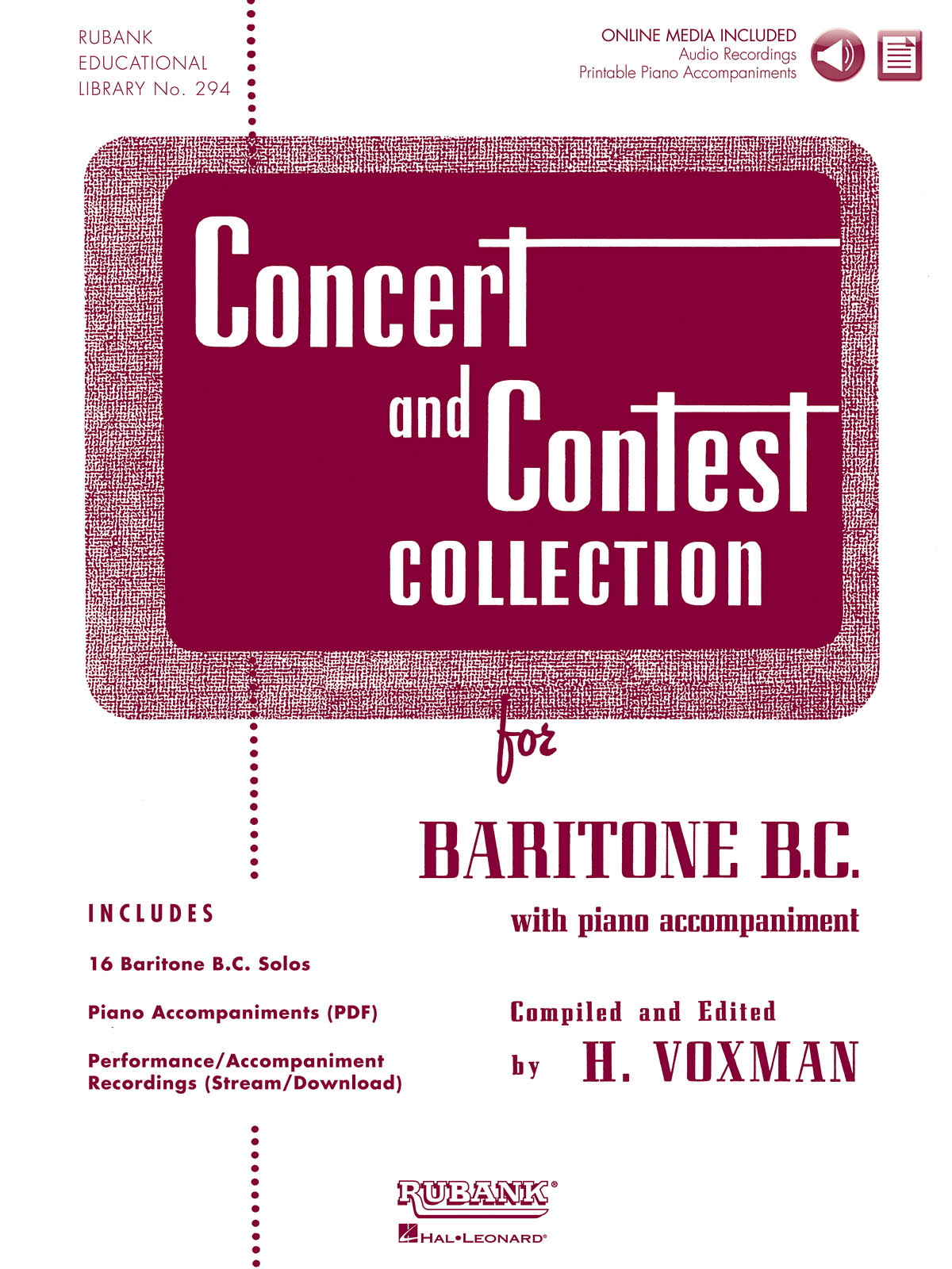 Concert and Contest Collection for Baritone BC: Baritone: Instrumental Album
