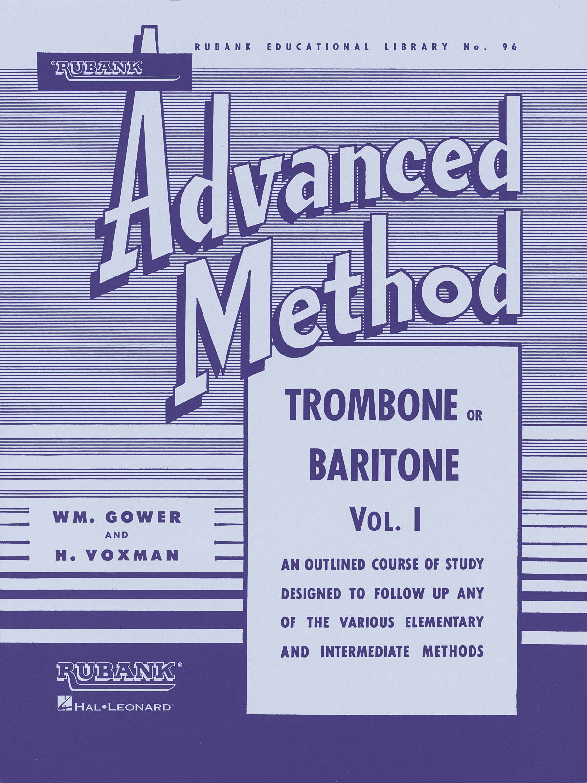 Rubank Advanced Method Vol. I: Trombone Solo: Instrumental Tutor