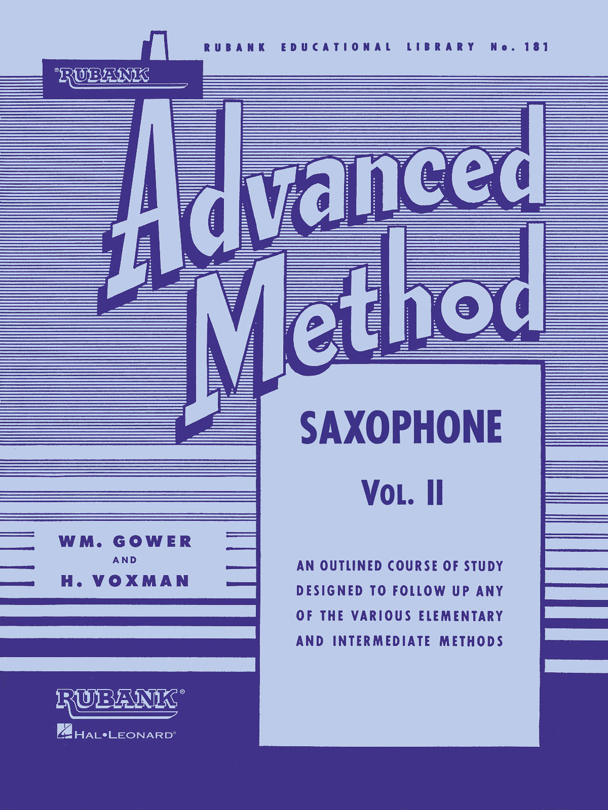 Rubank Advanced Method - Saxophone Vol. 2: Saxophone: Instrumental Tutor