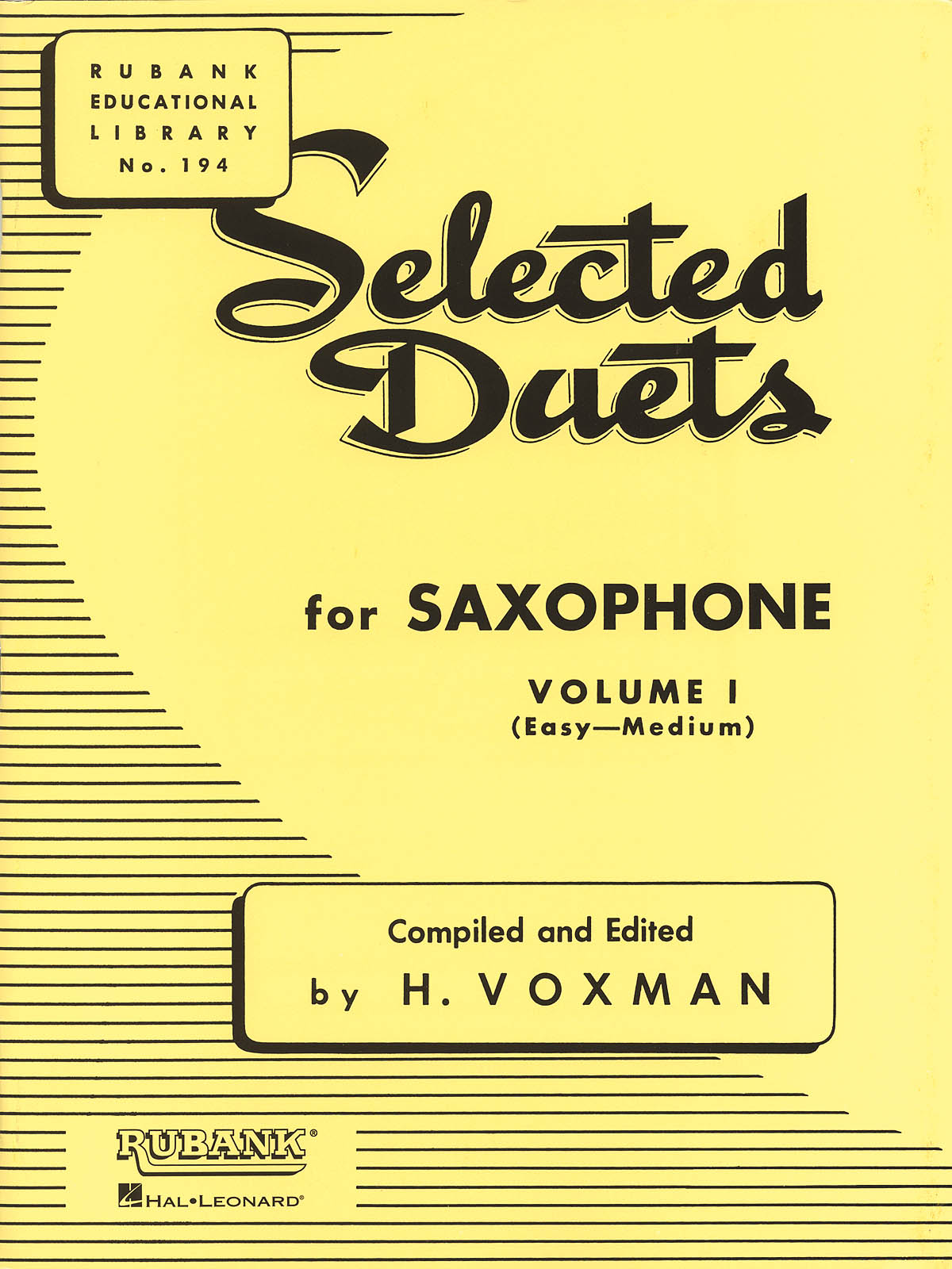 Selected Duets for Saxophone Vol. 1: Saxophone: Instrumental Album