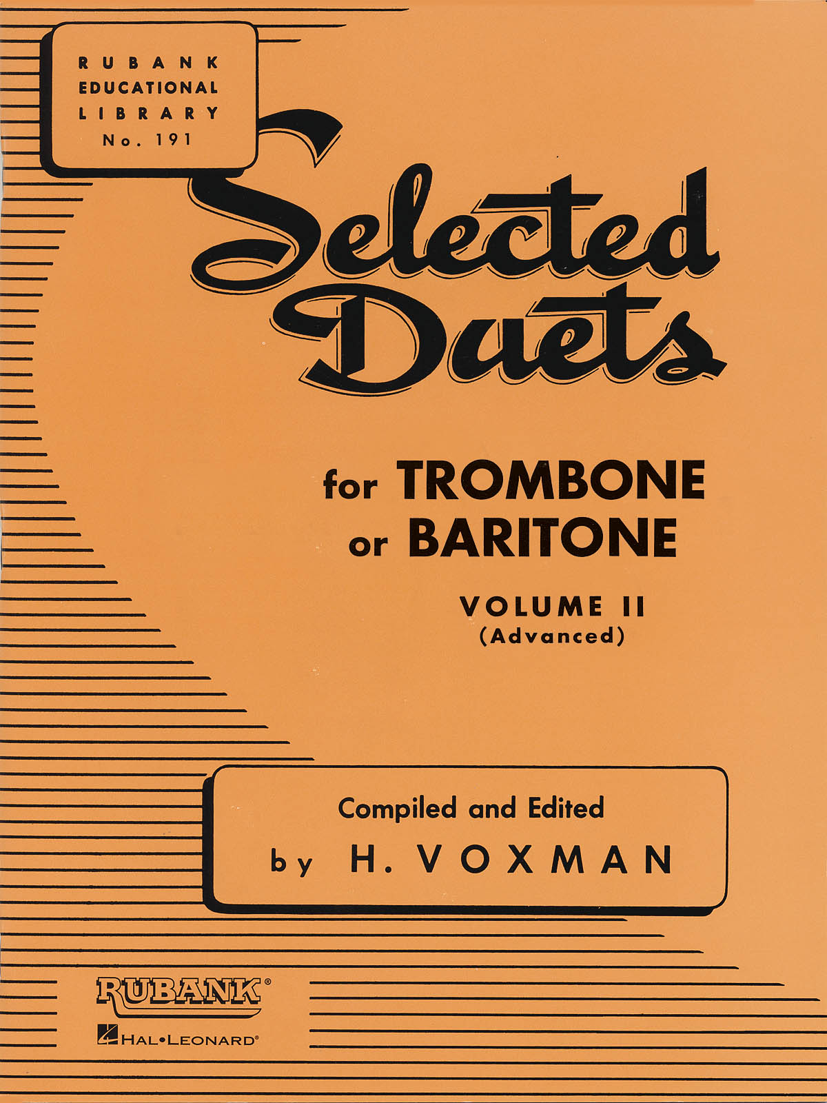 Selected Duets for Trombone or Baritone Vol. 2: Trombone Solo: Instrumental