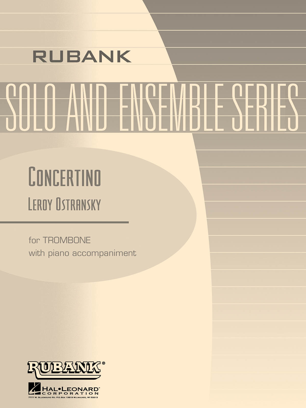 Leroy Ostransky: Concertino for Trombone and Piano: Trombone Solo: Instrumental