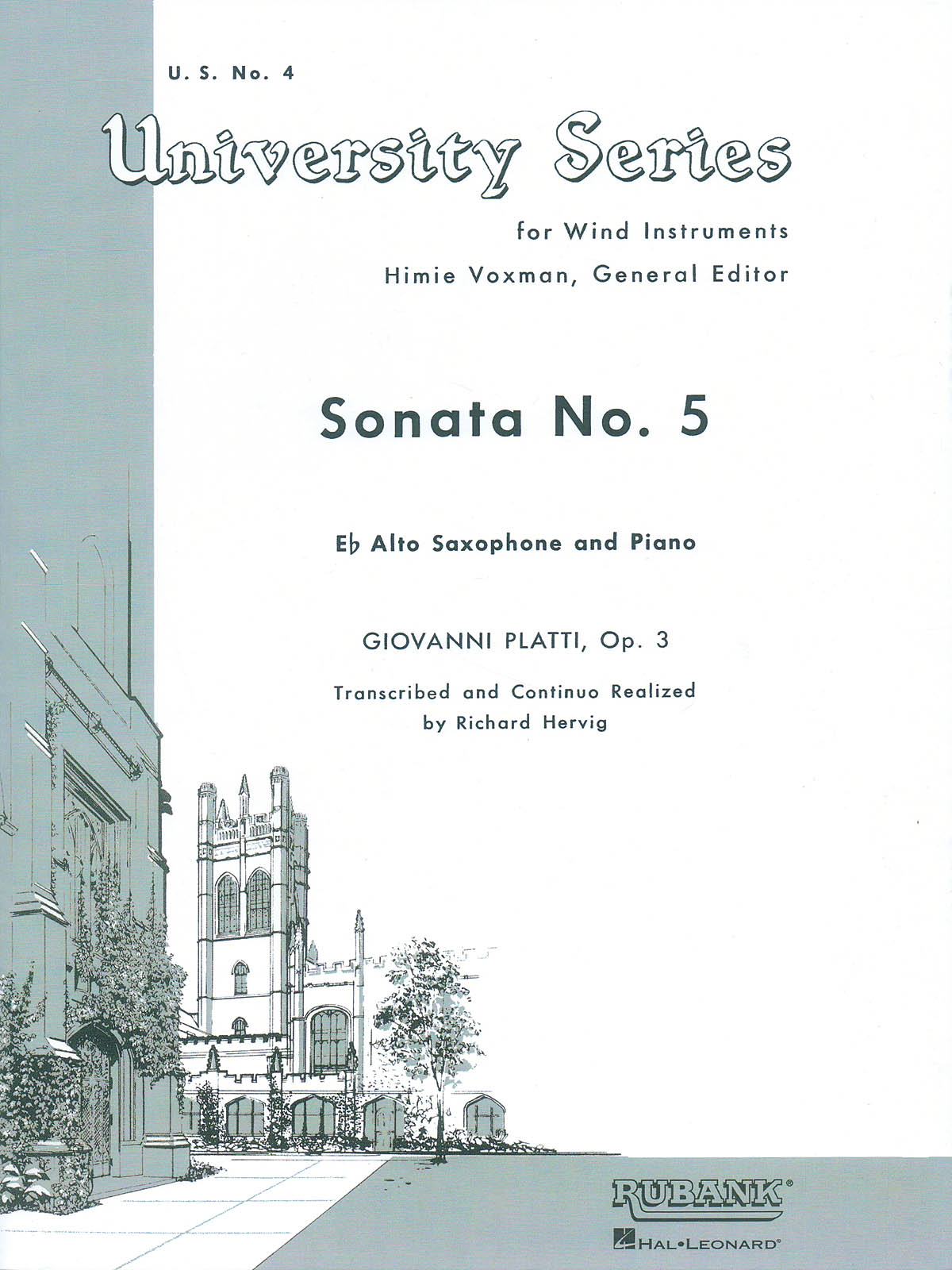 Giovanni Benedetto Platti: Sonata No. 5: Alto Saxophone and Accomp.: