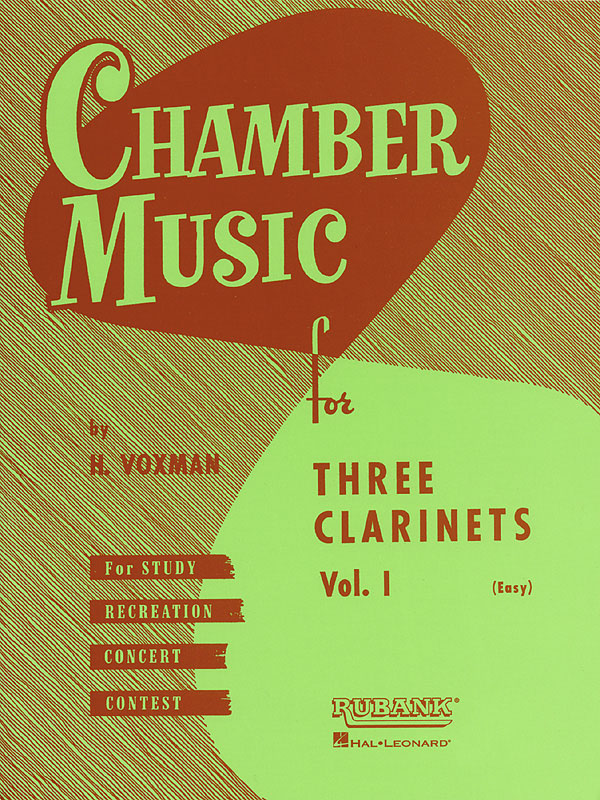 Chamber Music for 3 Clarinets Vol.1 (Score): Clarinet Ensemble: Score & Parts