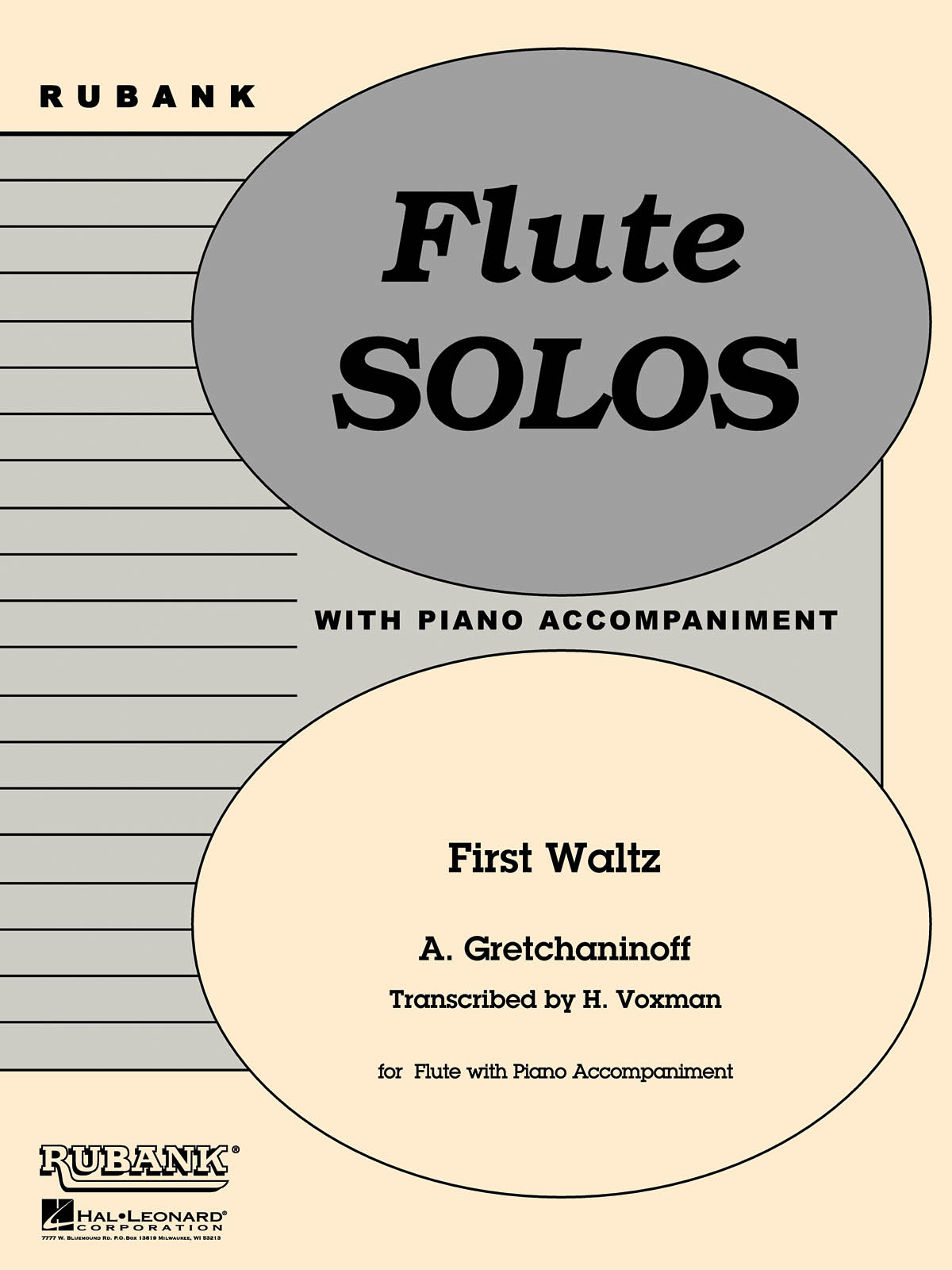 Alexander T. Gretchaninov: First Waltz: Flute and Accomp.: Instrumental Album
