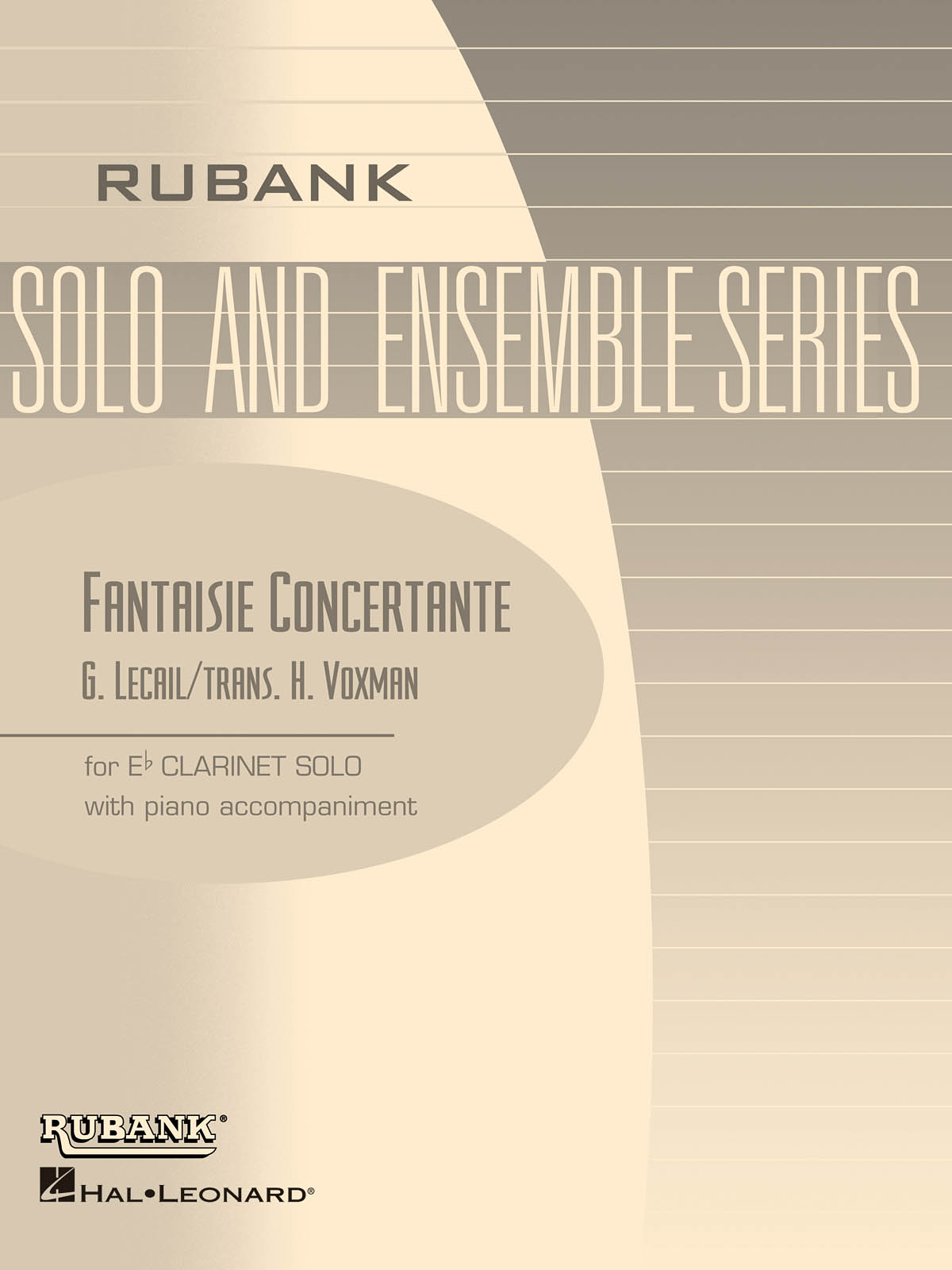 G. Lecail: Fantaisie Concertante: Clarinet Solo: Score and Parts