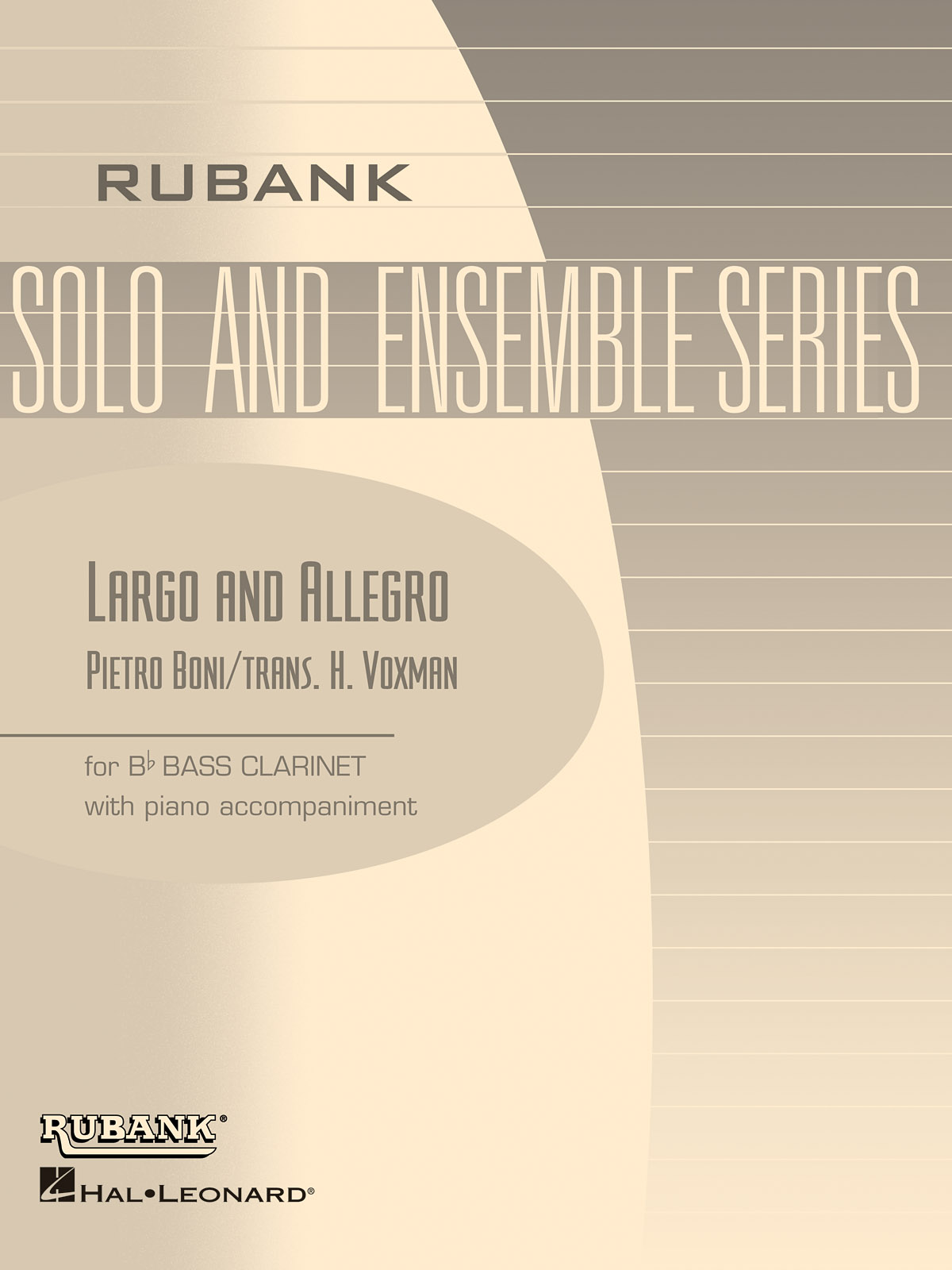 Pietro Giuseppe Gaetano Boni: Largo and Allegro: Clarinet and Accomp.:
