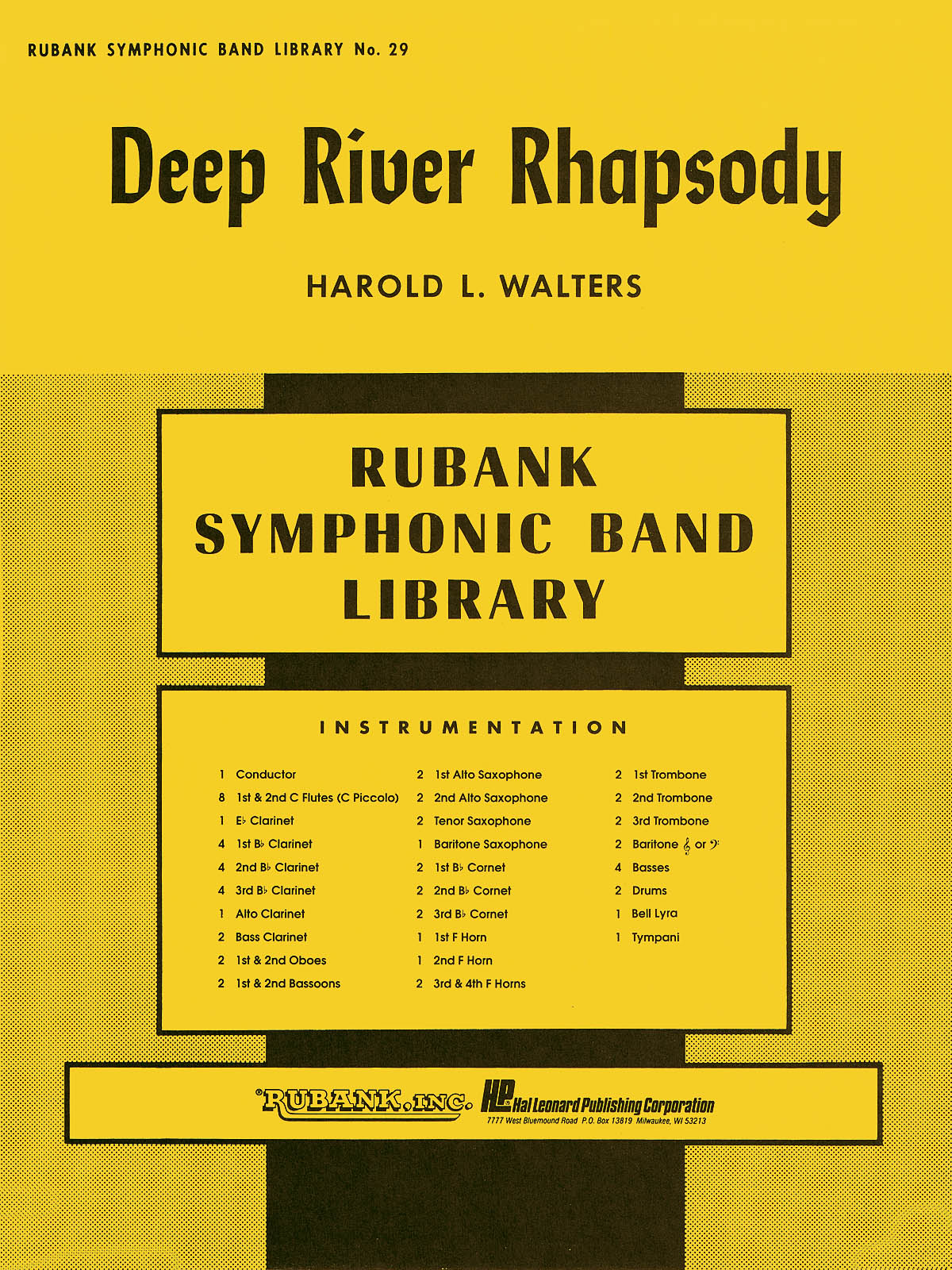 Deep River Rhapsody: Concert Band: Score & Parts