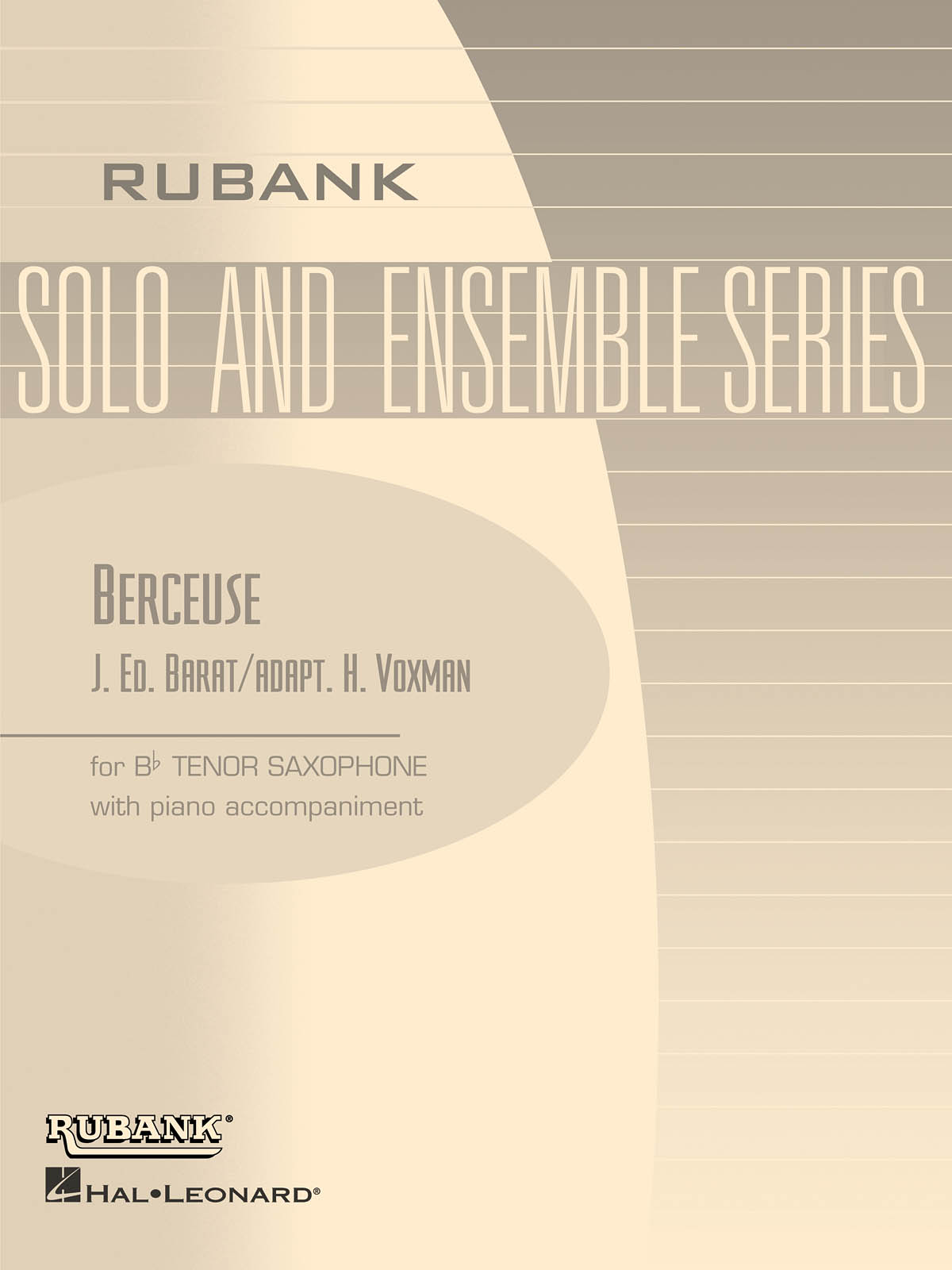 Joseph Edouard Barat: Berceuse: Tenor Saxophone and Accomp.: Instrumental Album