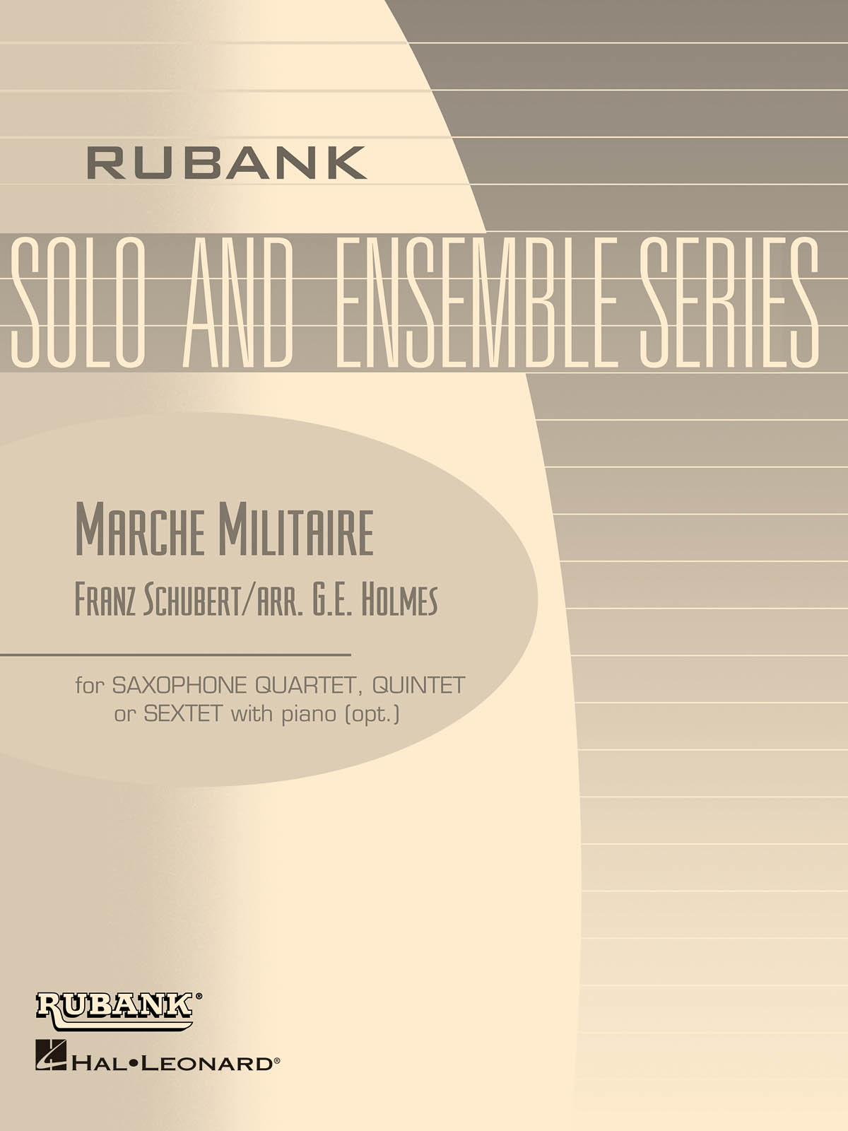 Franz Schubert: Marche Militaire: Saxophone Ensemble: Score & Parts