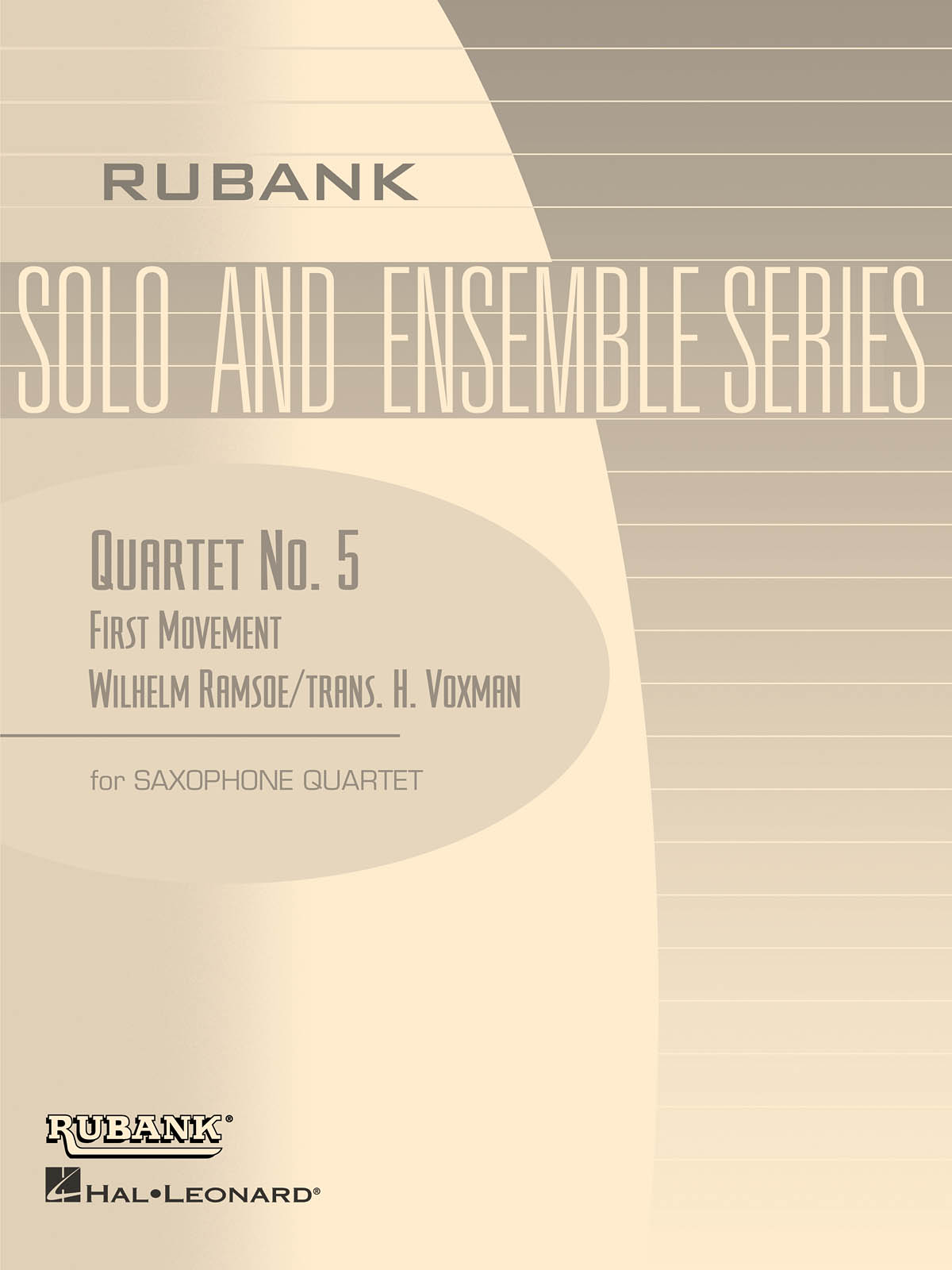 Wilhelm Ramsoe: Quartet No. 5 (First Movement): Saxophone Ensemble: Score &