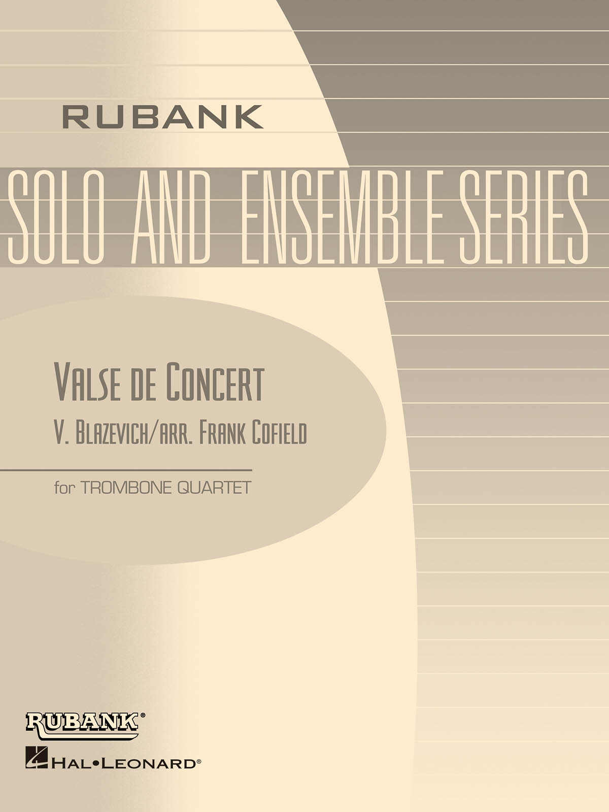 Vladislav Blazhevich: Valse de Concert: Trombone Ensemble: Score and Parts