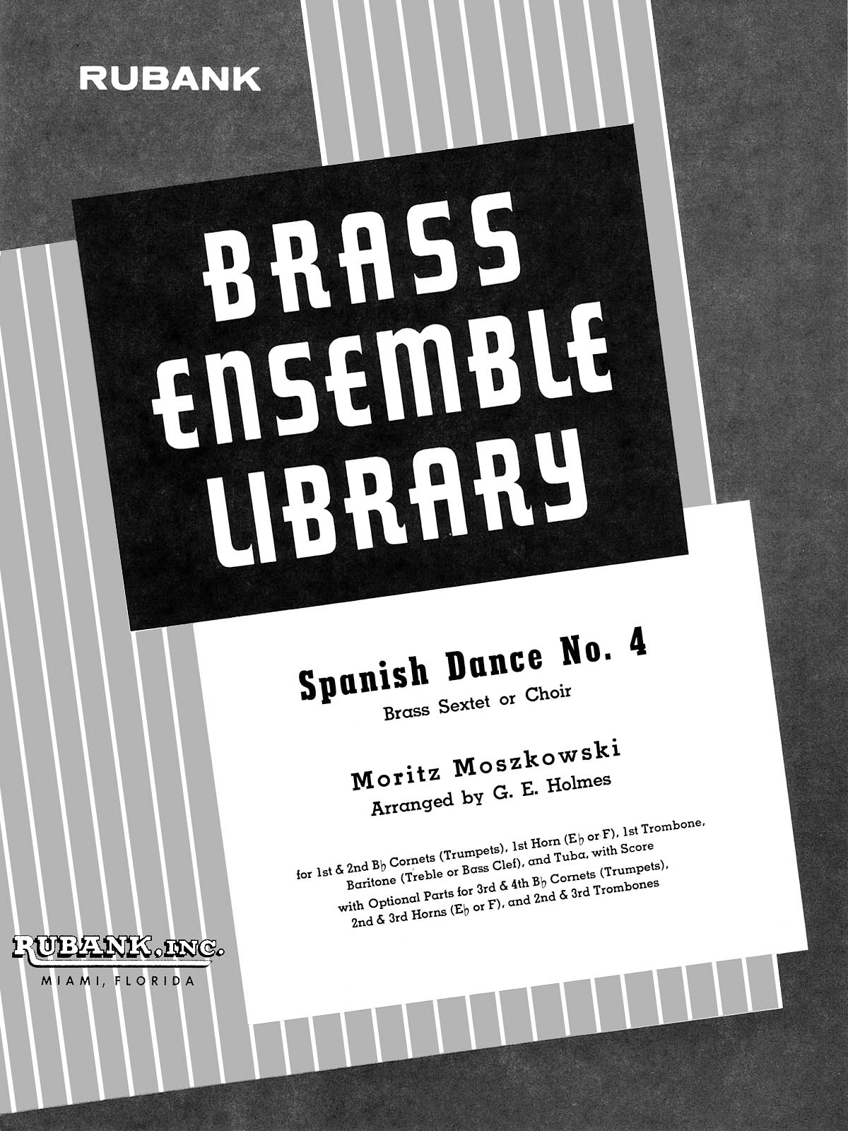 Moritz Moszkowski: Spanish Dance No. 4: Brass Ensemble: Score & Parts