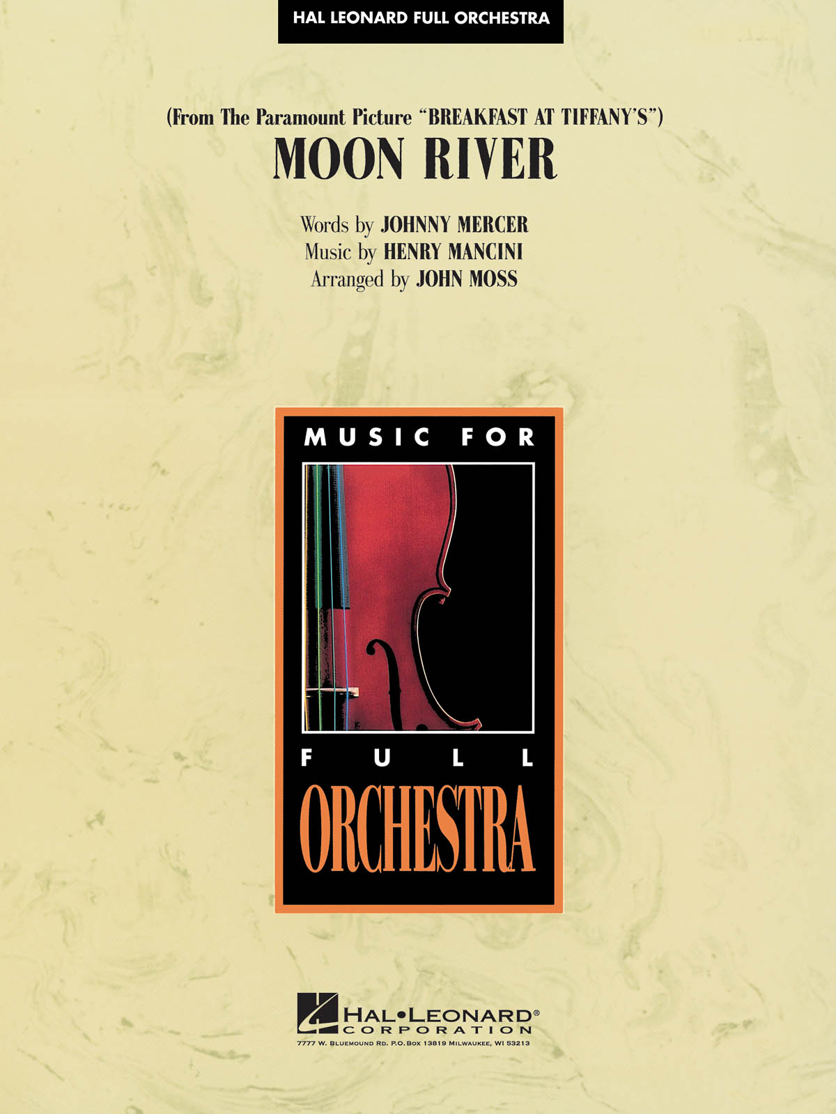 Henry Mancini: Moon River (from Breakfast at Tiffany's): Orchestra: Score &
