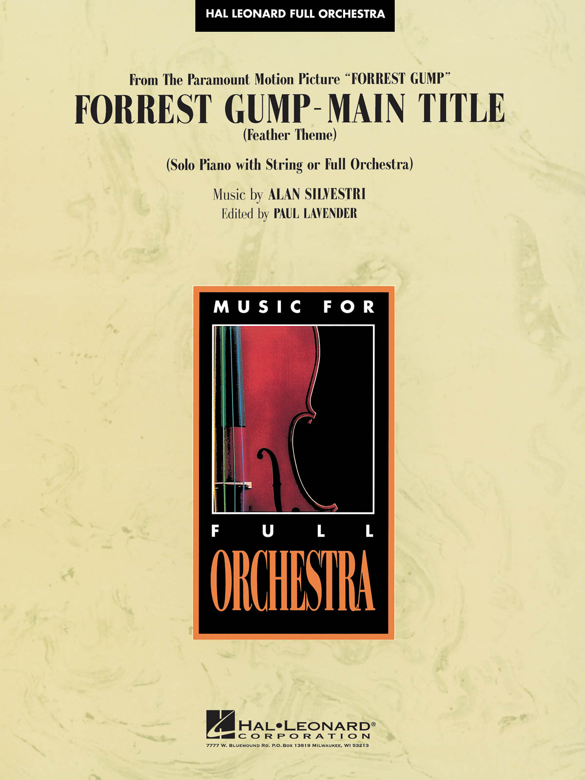 Forrest Gump Suite - Main Theme: Orchestra: Score