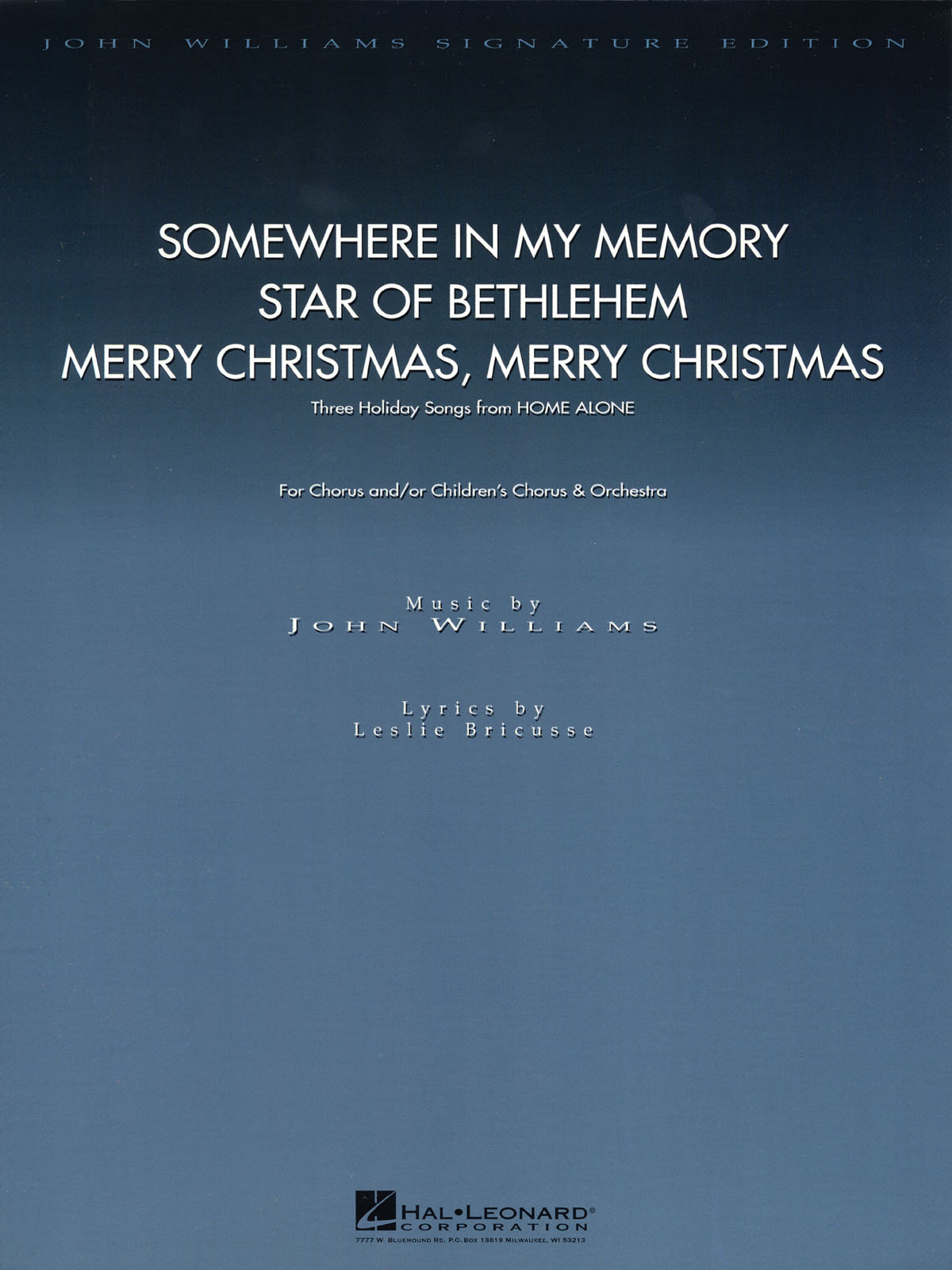 John Williams: Three Holiday Songs from Home Alone: Orchestra: Score & Parts