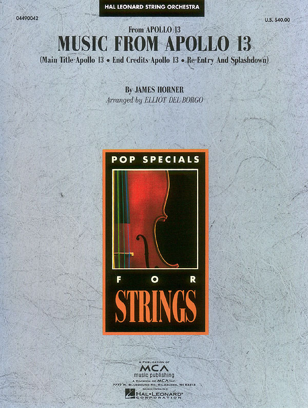 James Horner: Themes from Apollo 13: String Ensemble: Score & Parts