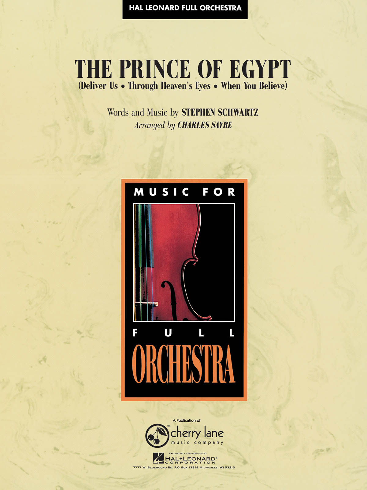 The Prince of Egypt: Orchestra: Score & Parts