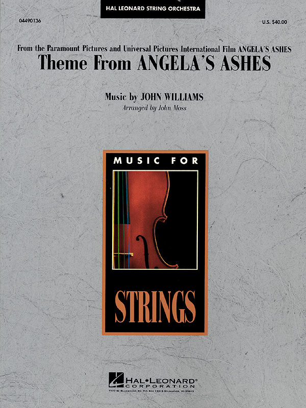 John Williams: Theme from Angela's Ashes: String Orchestra: Score & Parts