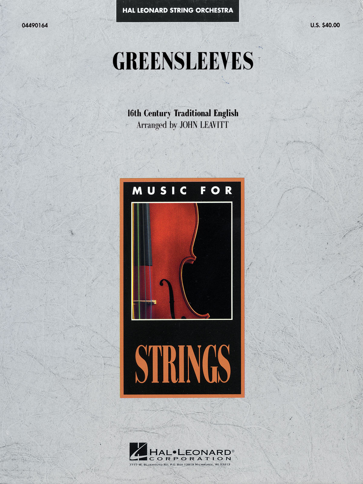 Greensleeves: String Orchestra: Score & Parts