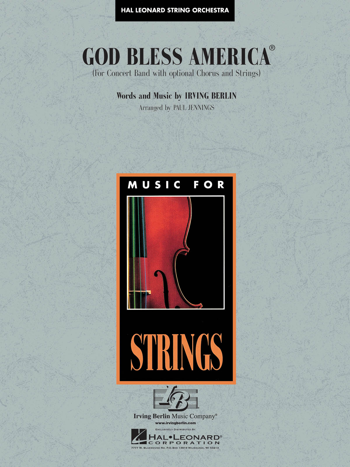 Irving Berlin: God Bless America: String Orchestra: Score
