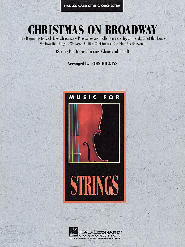 Christmas On Broadway Medley: String Orchestra: Score & Parts