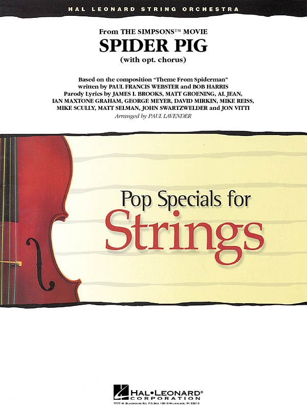 Spider Pig (from The Simpsons): String Ensemble: Score & Parts