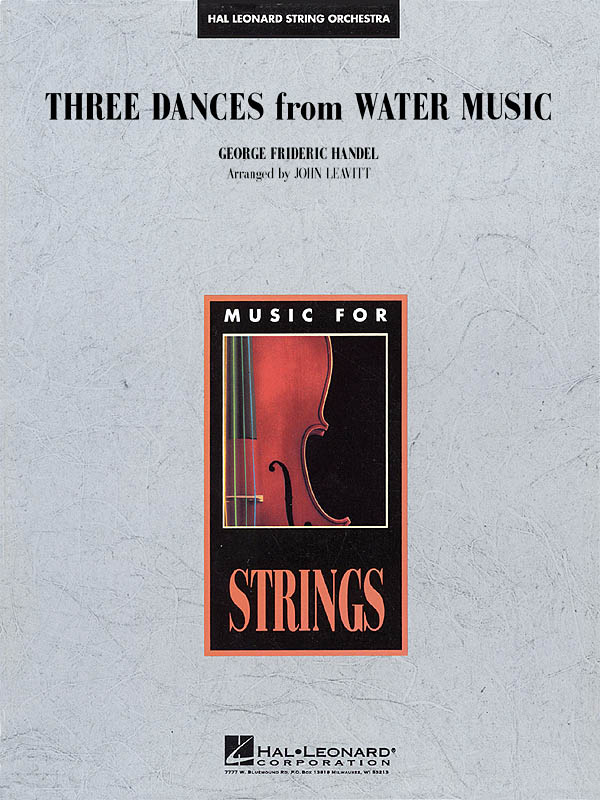Georg Friedrich Händel: Three Dances from Water Music: String Orchestra: Score &