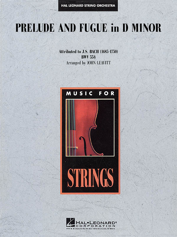 Johann Sebastian Bach: Prelude and Fugue in D Minor: String Orchestra: Score &