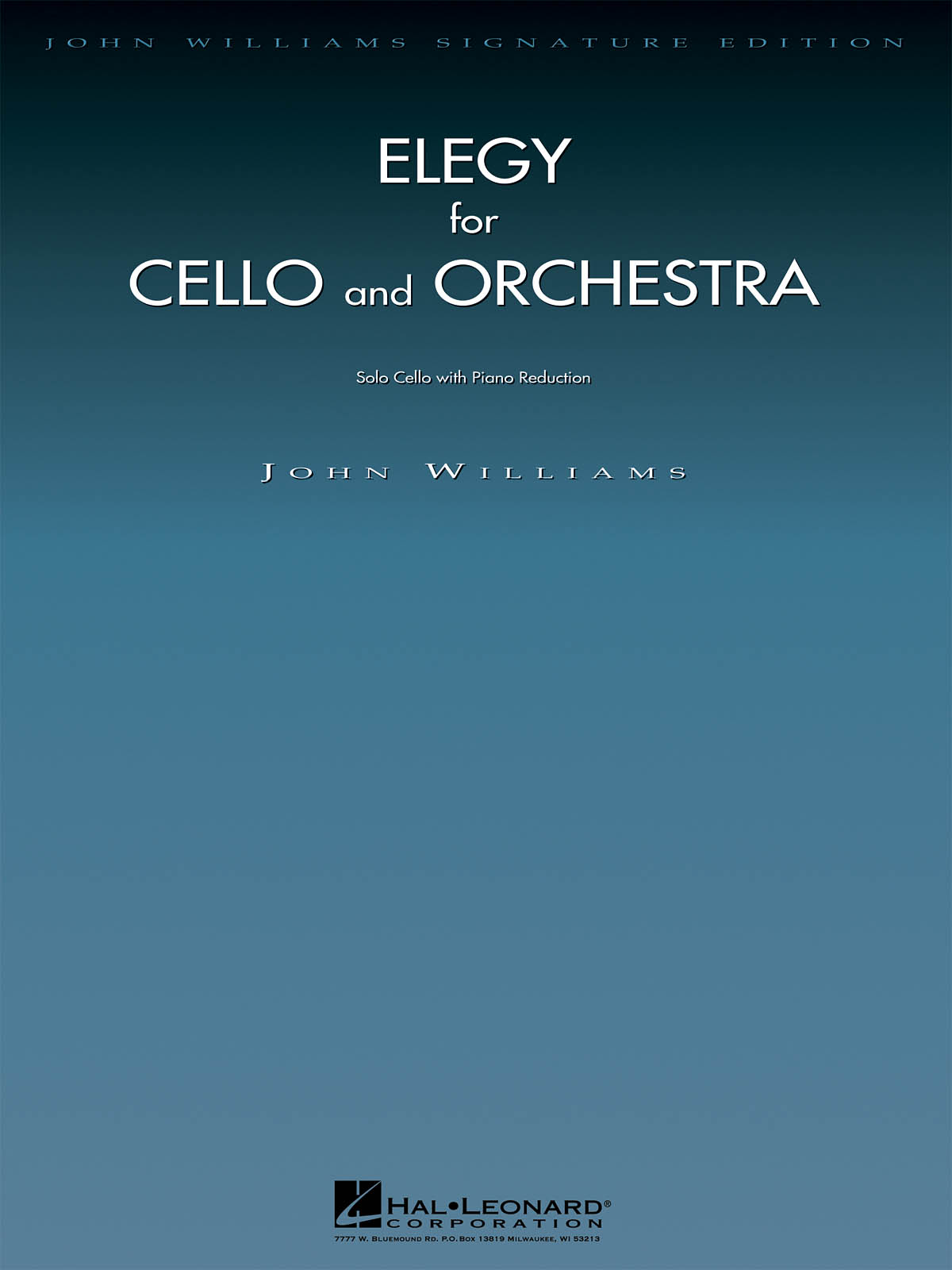 John Williams: Elegy for Cello and Orchestra: Orchestra and Solo: Score