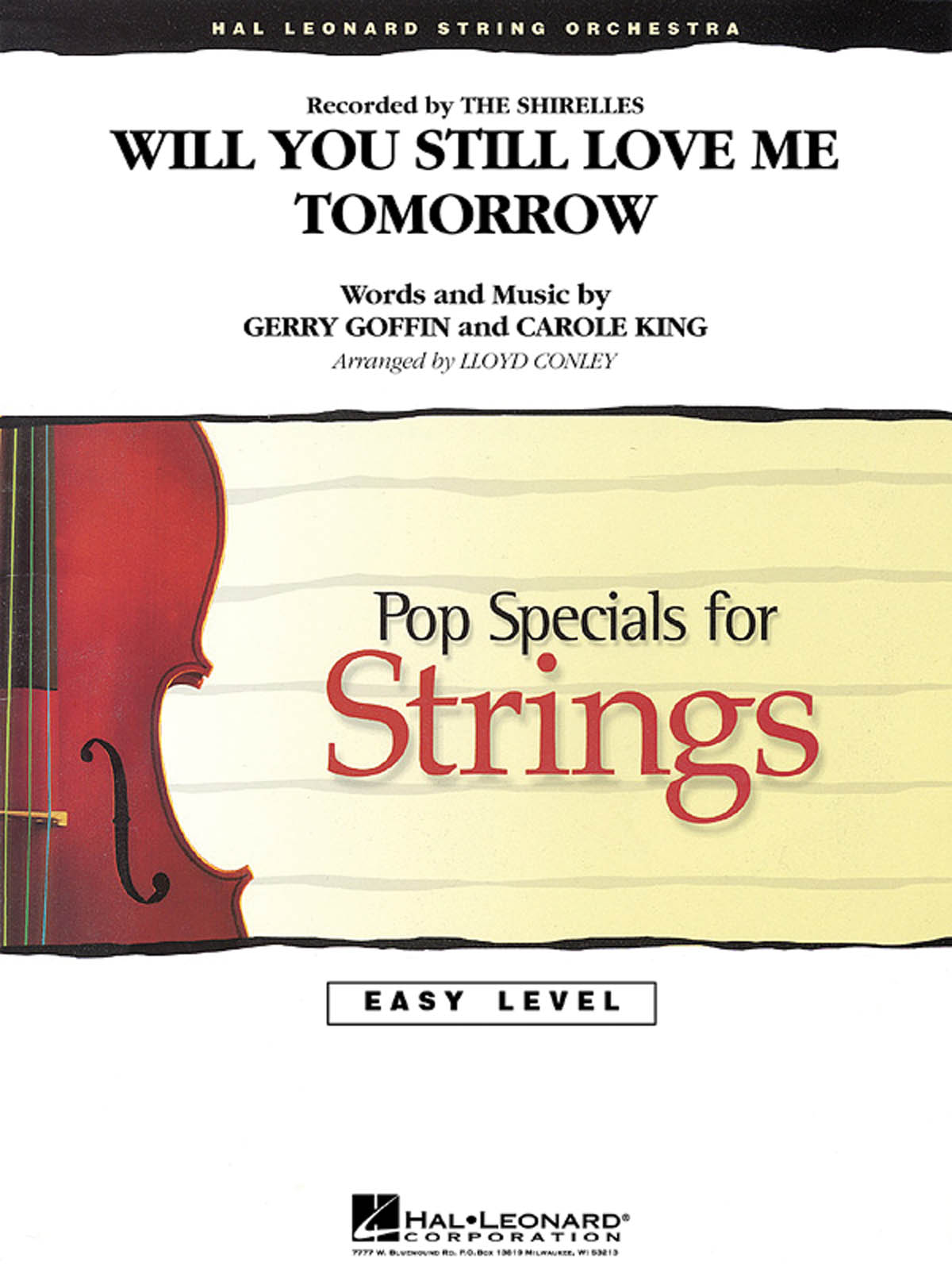 Carole King Gerry Goffin: Will You Love Me Tomorrow: String Orchestra: Score &