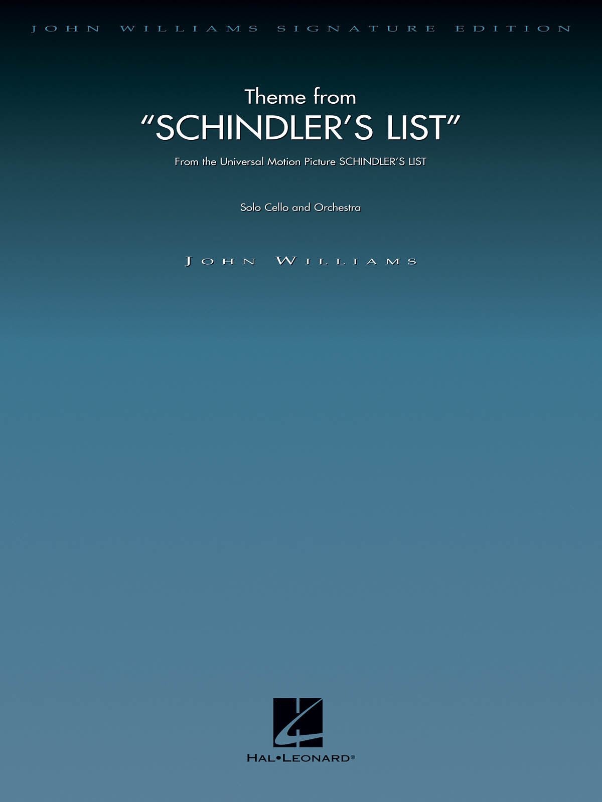 John Williams: Theme from Schindler's List (Cello and Orchestra): Orchestra and