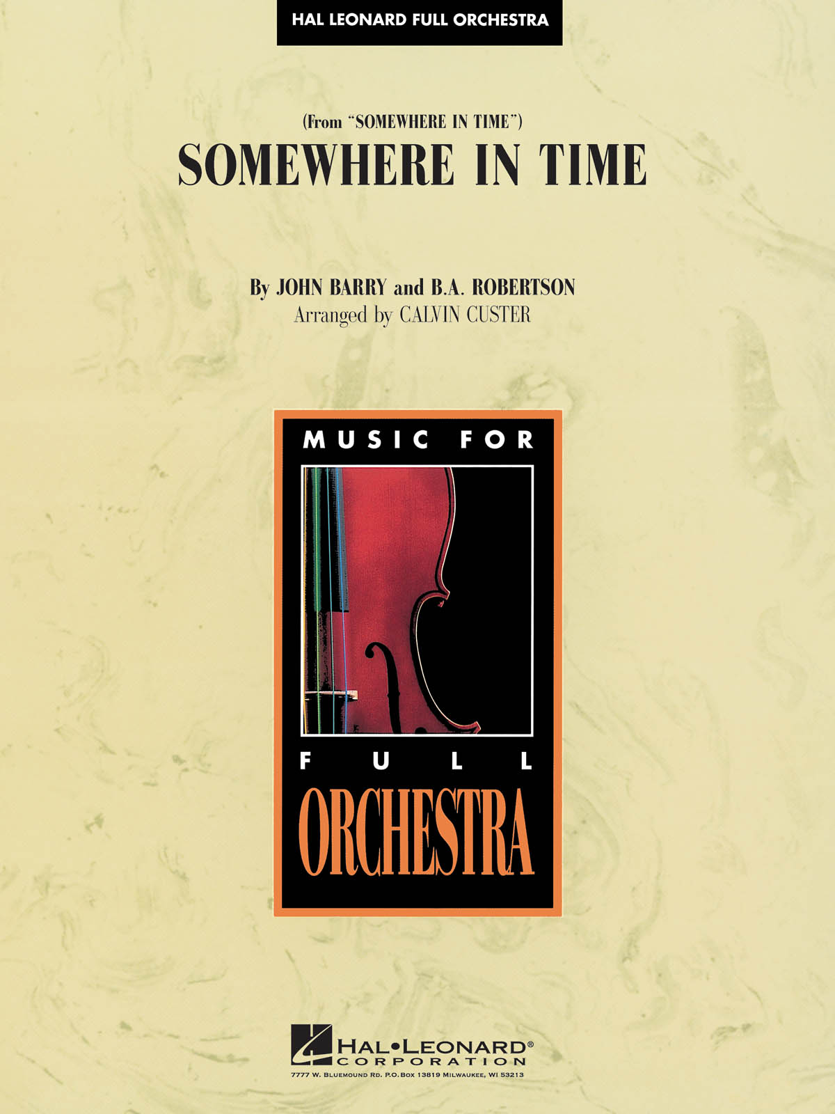 John Barry: Somewhere in Time: Orchestra: Score & Parts