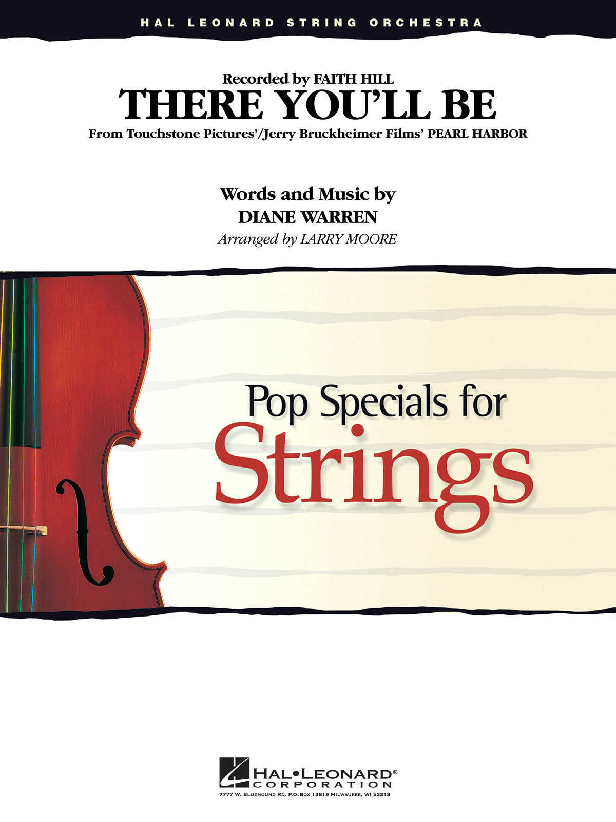 Diane Warren: There You'll Be (from Pearl Harbor): String Ensemble: Score &