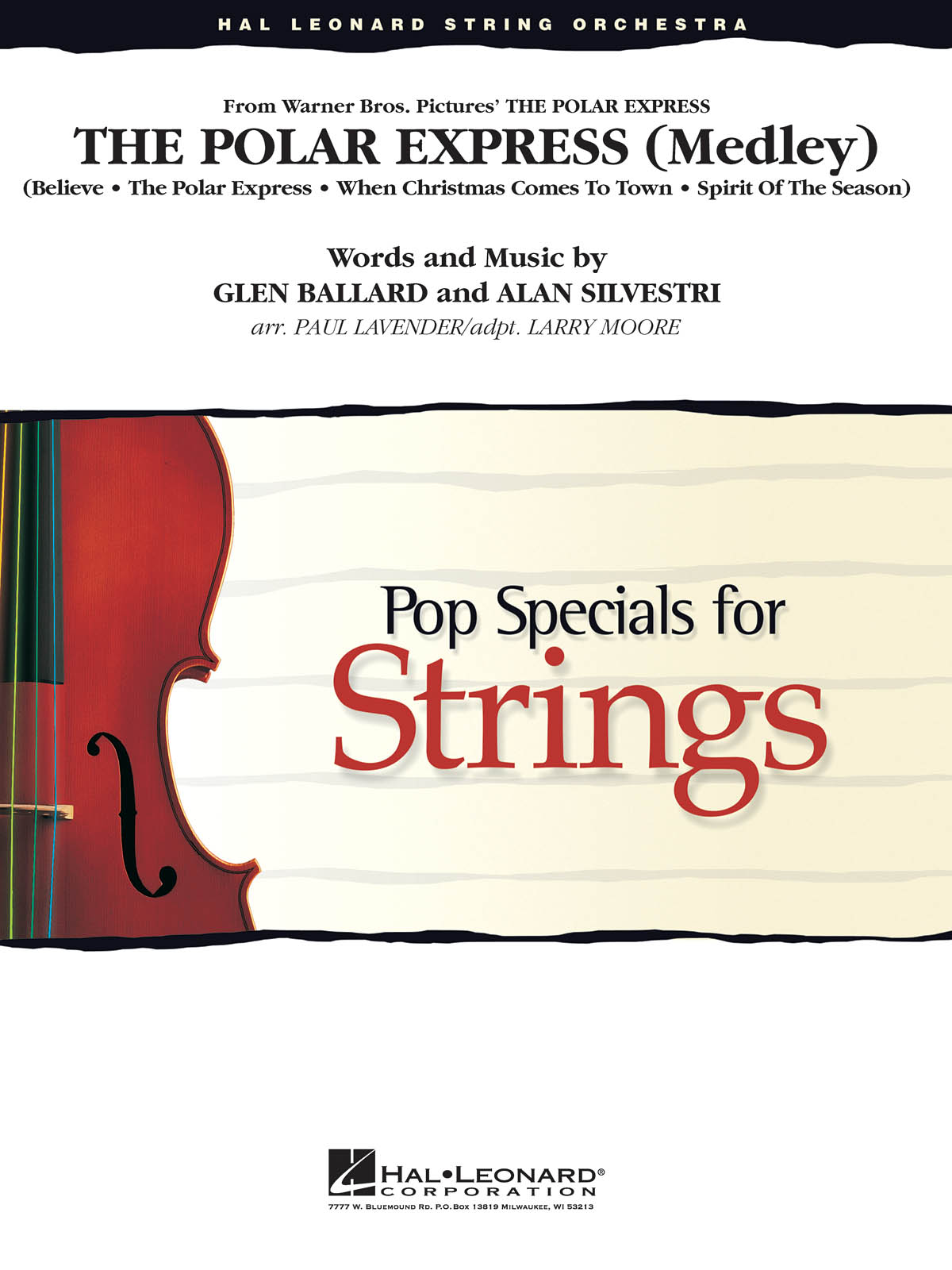 Alan Silvestri: The Polar Express (Medley): String Ensemble: Score & Parts