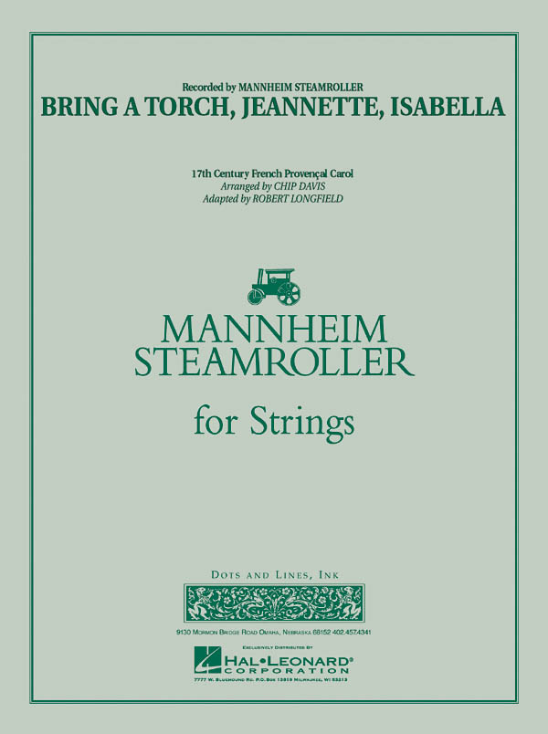 Bring a Torch  Jeannette  Isabella: String Ensemble: Score & Parts