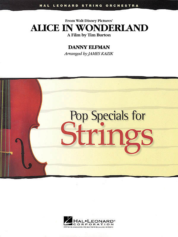 Danny Elfman: Alice in Wonderland: String Ensemble: Score & Parts