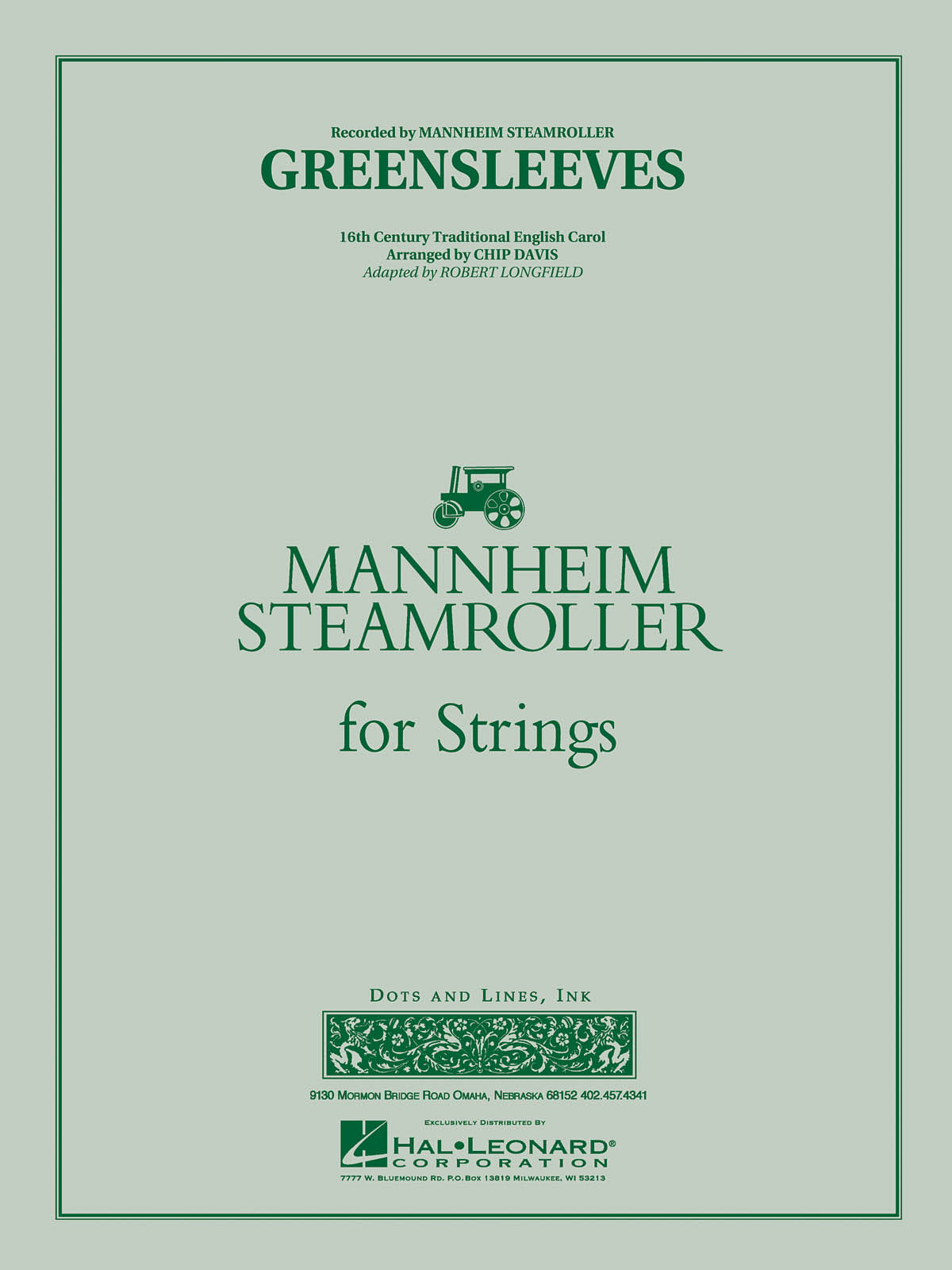 Greensleeves (Mannheim Steamroller): String Ensemble: Score & Parts