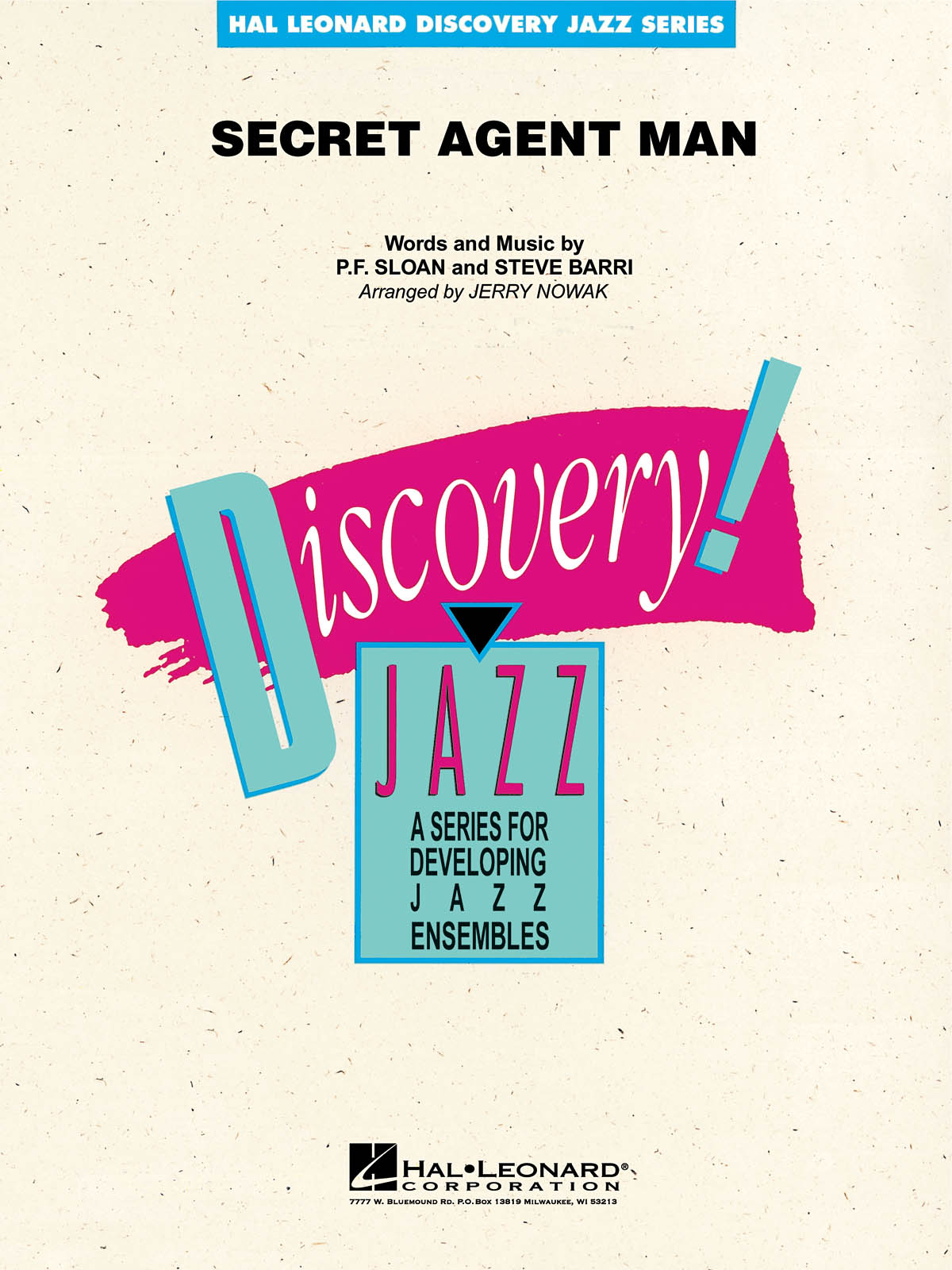P.F. Sloan Steve Barri: Secret Agent Man: Jazz Ensemble: Score & Parts